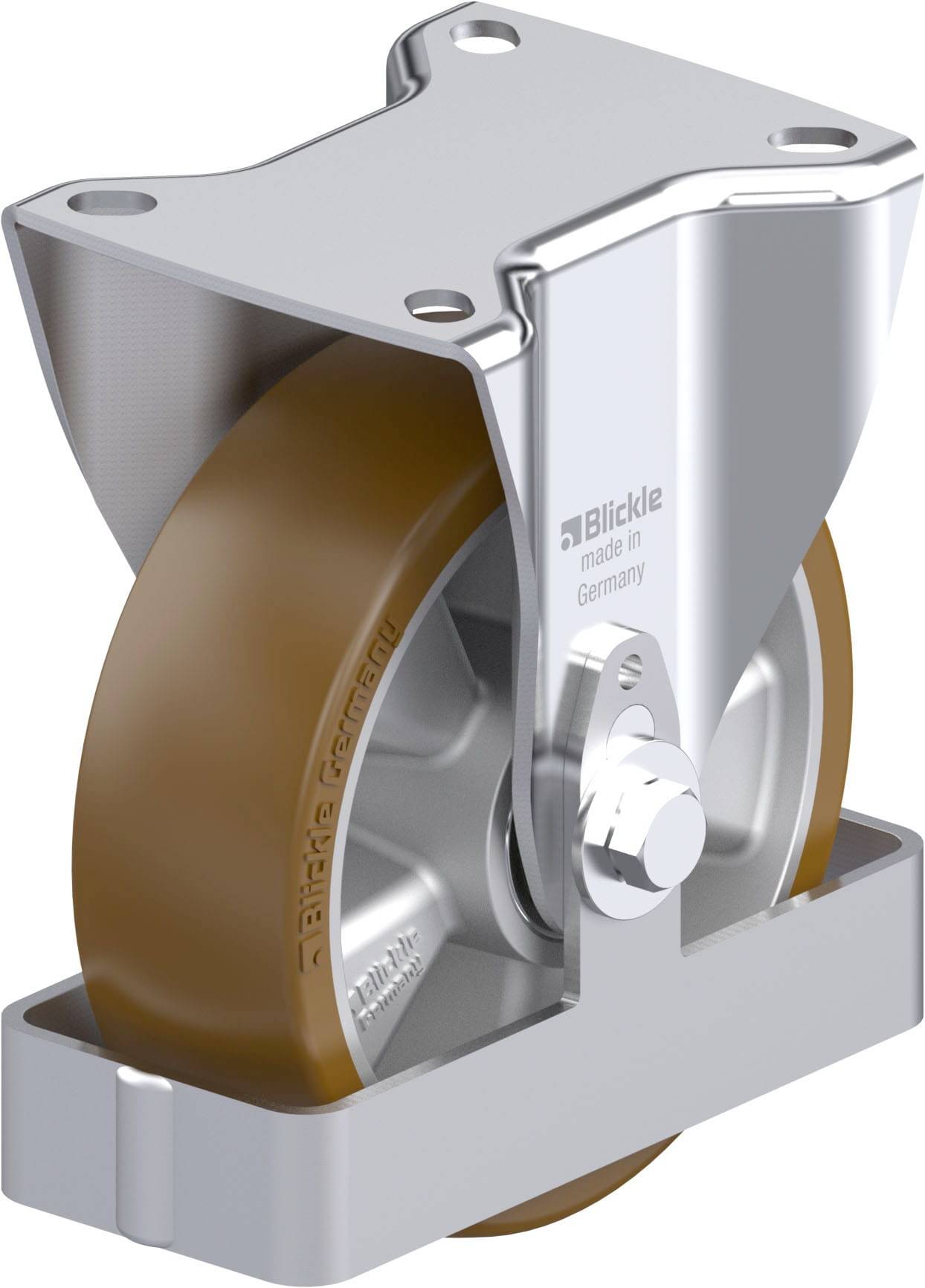 Blickle 939573 B-ALB 125K-FS Stahlblech-Bockrolle Rad-Durchmesser: 125mm Tragfähigkeit (max.): 250kg 1St.