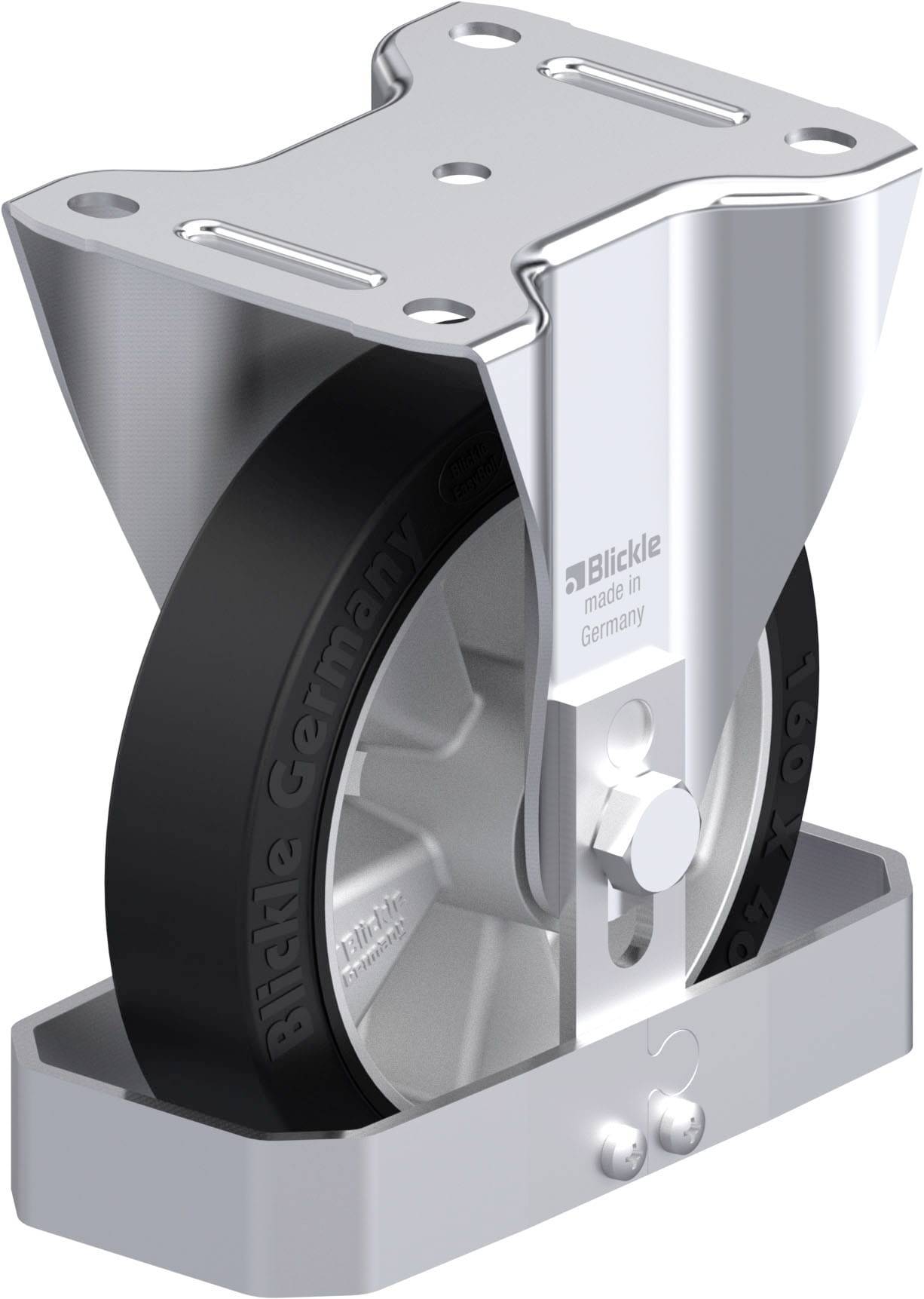 Blickle 906525 B-ALEV 161K-FS Stahlblech-Bockrolle Rad-Durchmesser: 160mm Tragfähigkeit (max.): 300kg 1St.