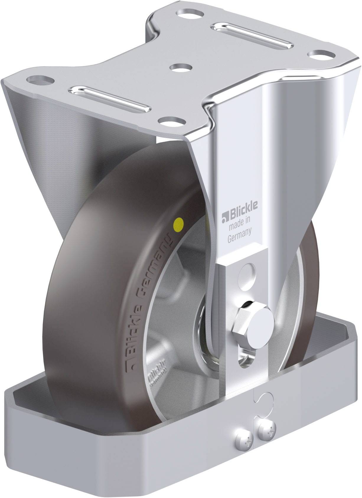 Blickle 939143 B-ALST 150K-AS-FS Stahlblech-Bockrolle Rad-Durchmesser: 150mm Tragfähigkeit (max.): 400kg 1St.