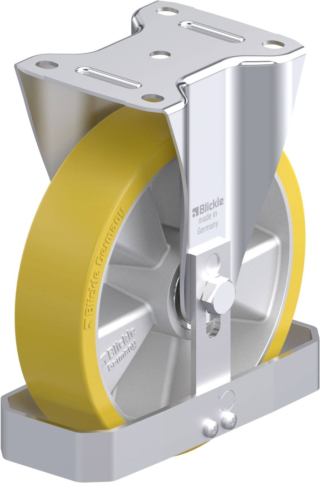 Blickle 741316 B-ALTH 200K-FS Stahlblech-Bockrolle Rad-Durchmesser: 200mm Tragfähigkeit (max.): 400kg 1St.
