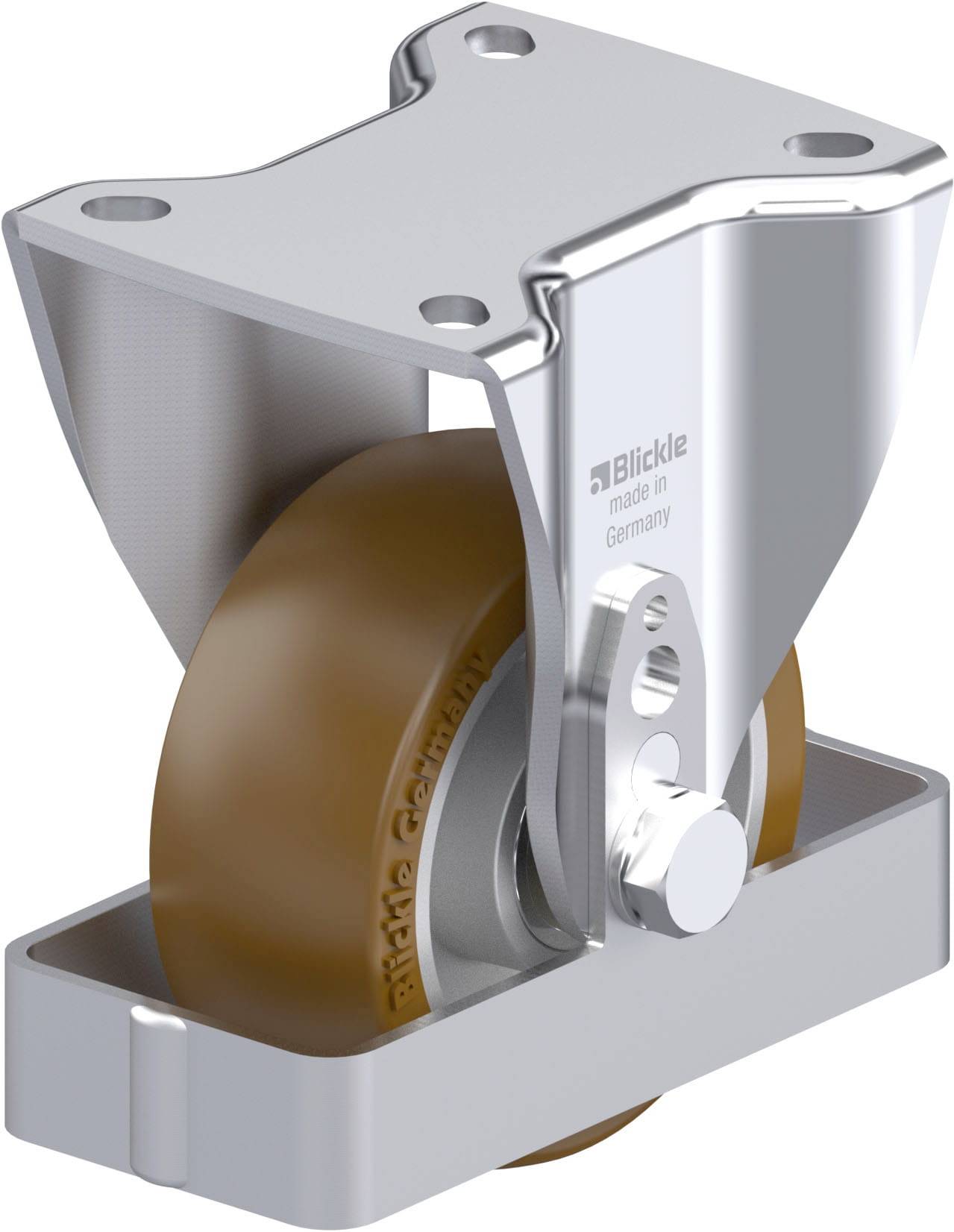 Blickle 939587 BH-ALB 101K-1-FS Stahlblech-Bockrolle Rad-Durchmesser: 100mm Tragfähigkeit (max.): 400kg 1St.