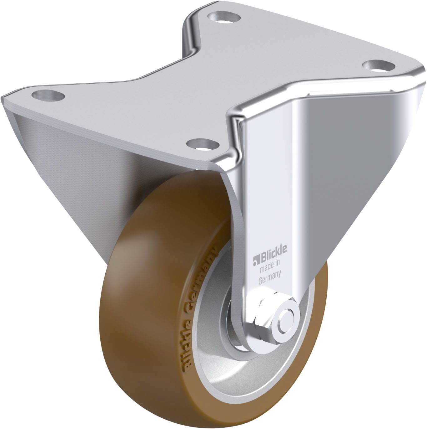 Blickle 917971 BH-ALB 101K-3 Stahlblech-Bockrolle Rad-Durchmesser: 100mm Tragfähigkeit (max.): 400kg 1St.
