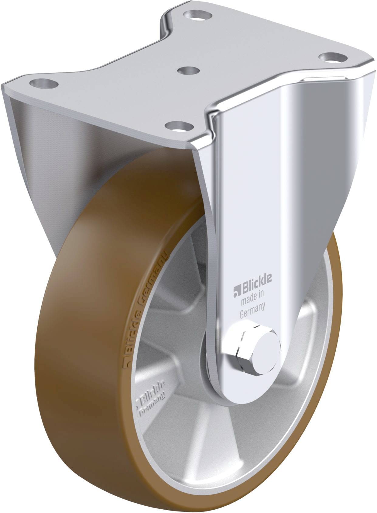 Blickle 917975 BH-ALB 160K Stahlblech-Bockrolle Rad-Durchmesser: 160mm Tragfähigkeit (max.): 750kg 1St.
