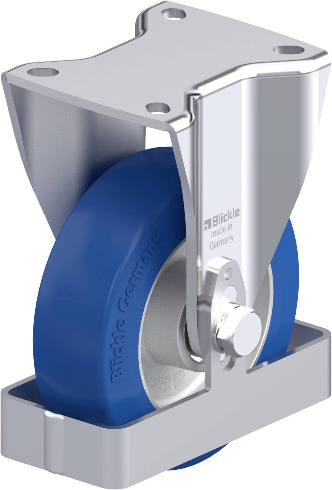 Blickle 913815 BH-ALBS 125K-1-FS Stahlblech-Bockrolle Rad-Durchmesser: 125mm Tragfähigkeit (max.): 370kg 1St.