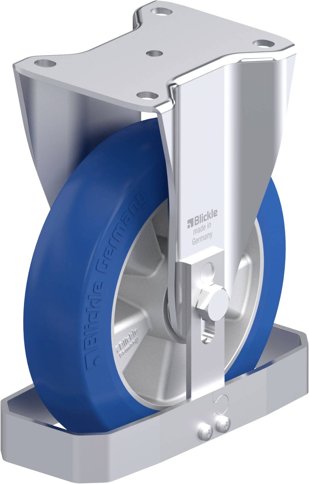 Blickle 908779 BH-ALBS 200K-CO-FS Stahlblech-Bockrolle Rad-Durchmesser: 200mm Tragfähigkeit (max.): 600kg 1St.