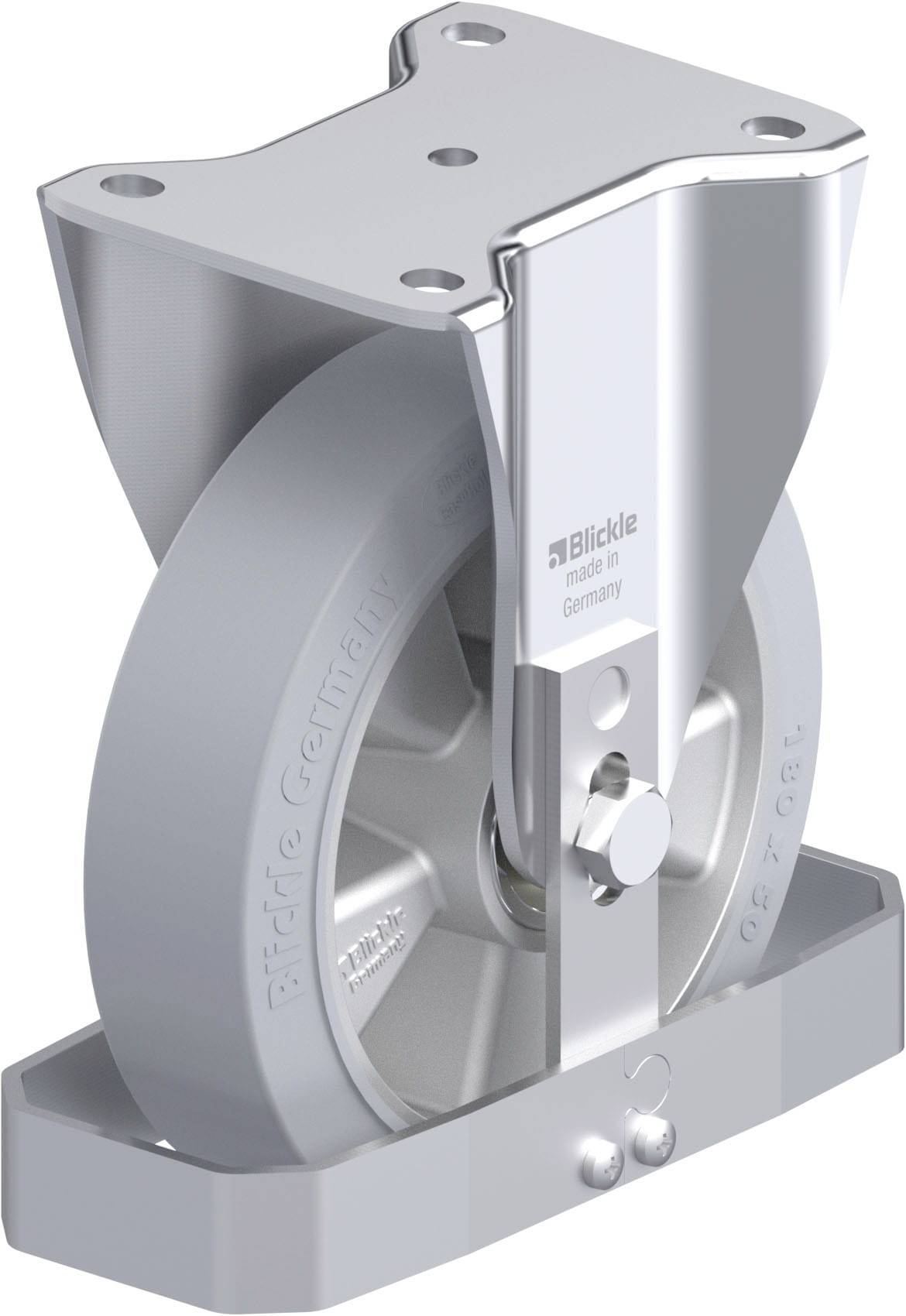 Blickle 938565 BH-ALEV 180K-SG-FS Stahlblech-Bockrolle Rad-Durchmesser: 180mm Tragfähigkeit (max.): 450kg 1St.