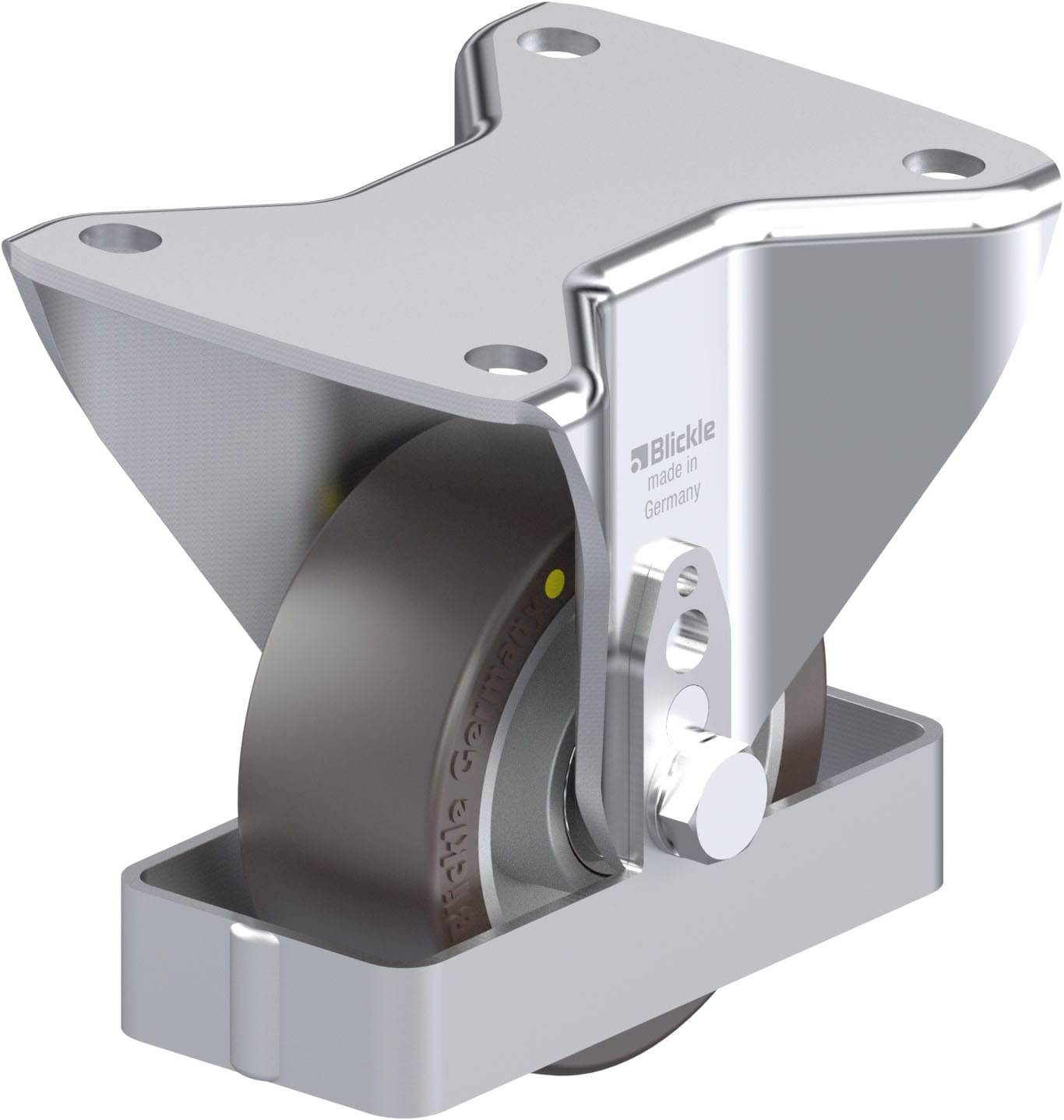 Blickle 939163 BH-ALST 100K-3-AS-FS Stahlblech-Bockrolle Rad-Durchmesser: 100mm Tragfähigkeit (max.): 320kg 1St.