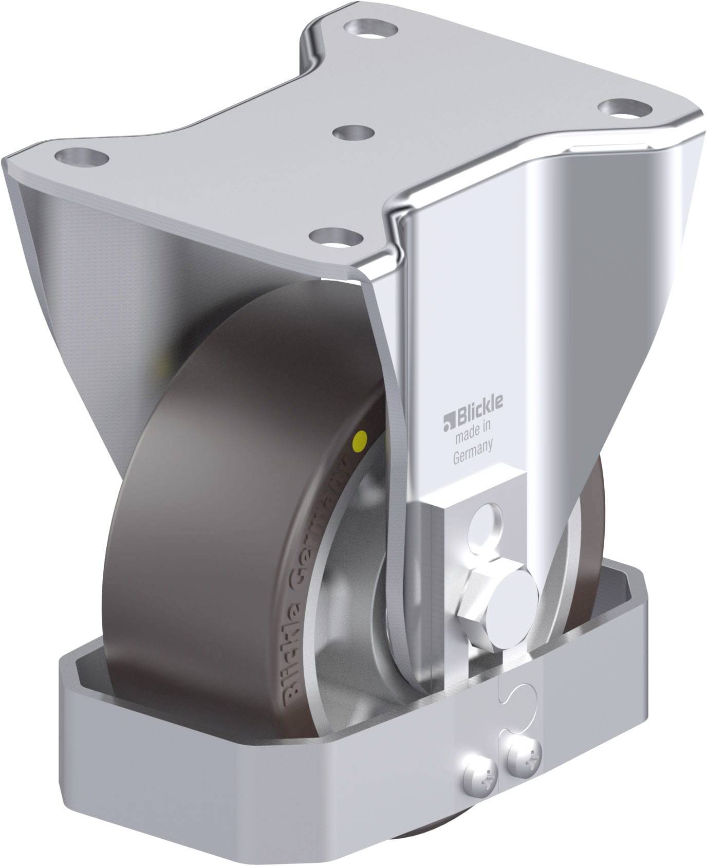 Blickle 939166 BH-ALST 127K-AS-FS Stahlblech-Bockrolle Rad-Durchmesser: 125mm Tragfähigkeit (max.): 450kg 1St.