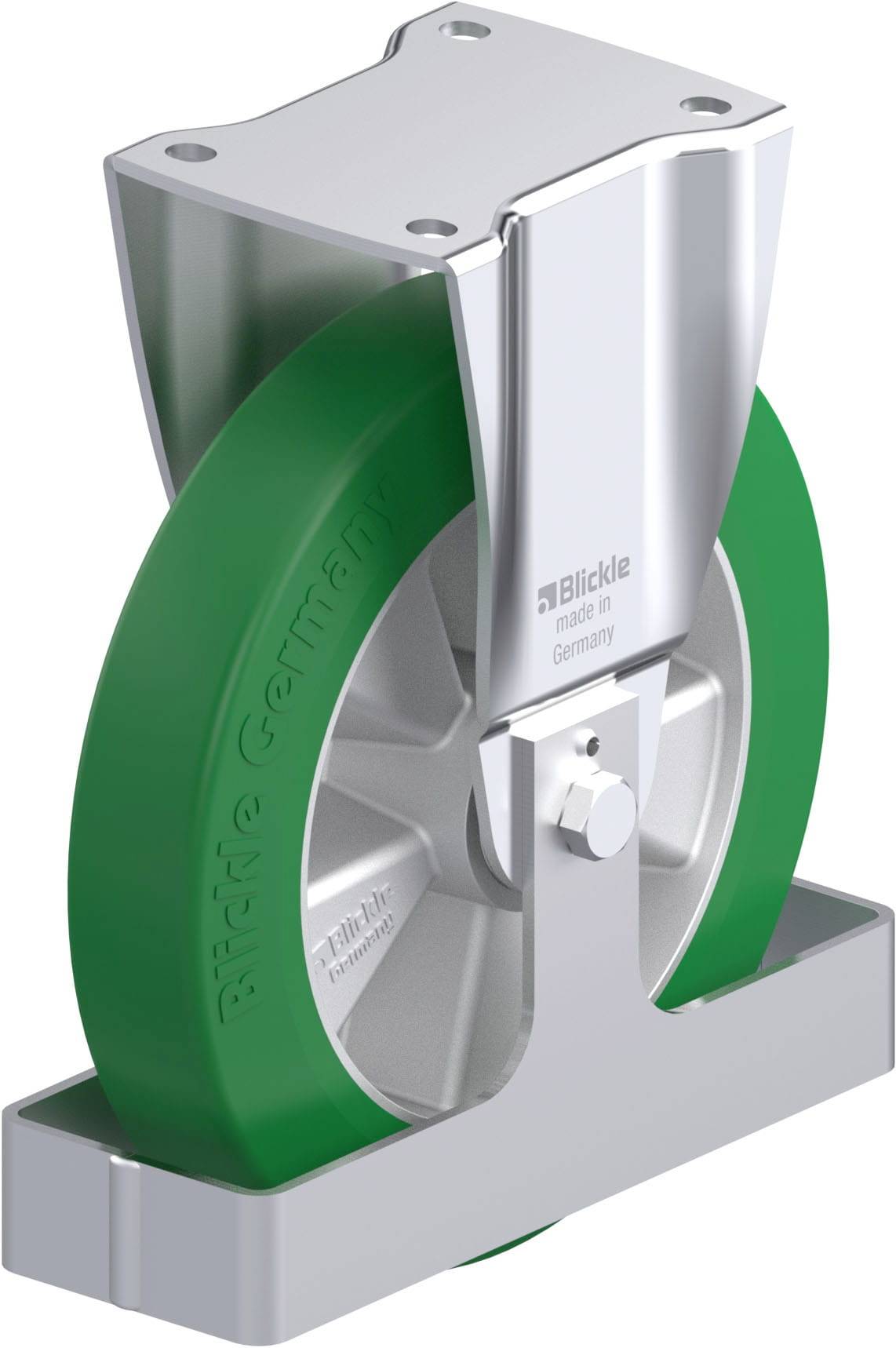 Blickle 884498 BH-ALST 250K-FS Stahlblech-Bockrolle Rad-Durchmesser: 250mm Tragfähigkeit (max.): 850kg 1St.