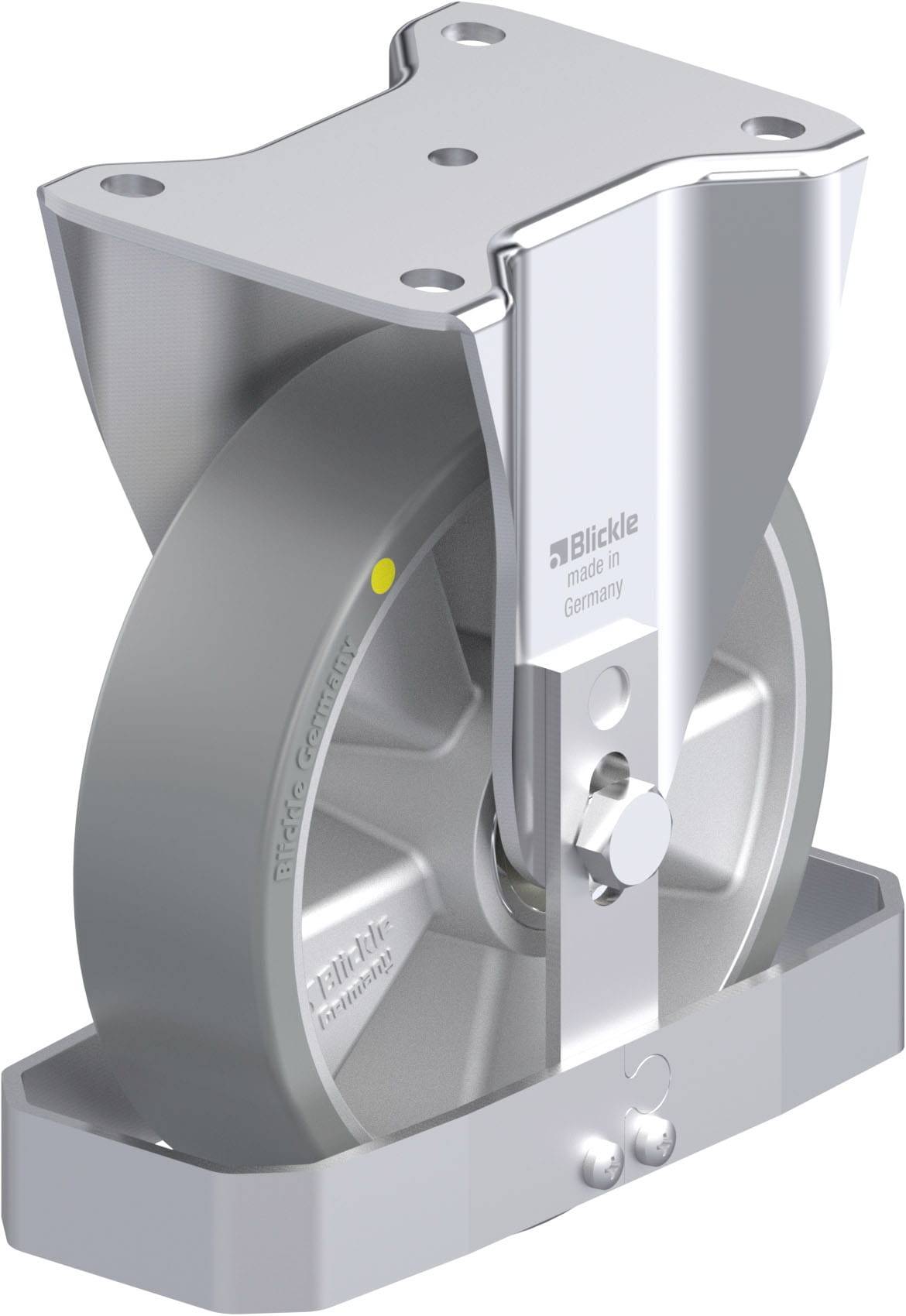 Blickle 939373 BH-ALTH 180K-AS-FS Stahlblech-Bockrolle Rad-Durchmesser: 180mm Tragfähigkeit (max.): 700kg 1St.