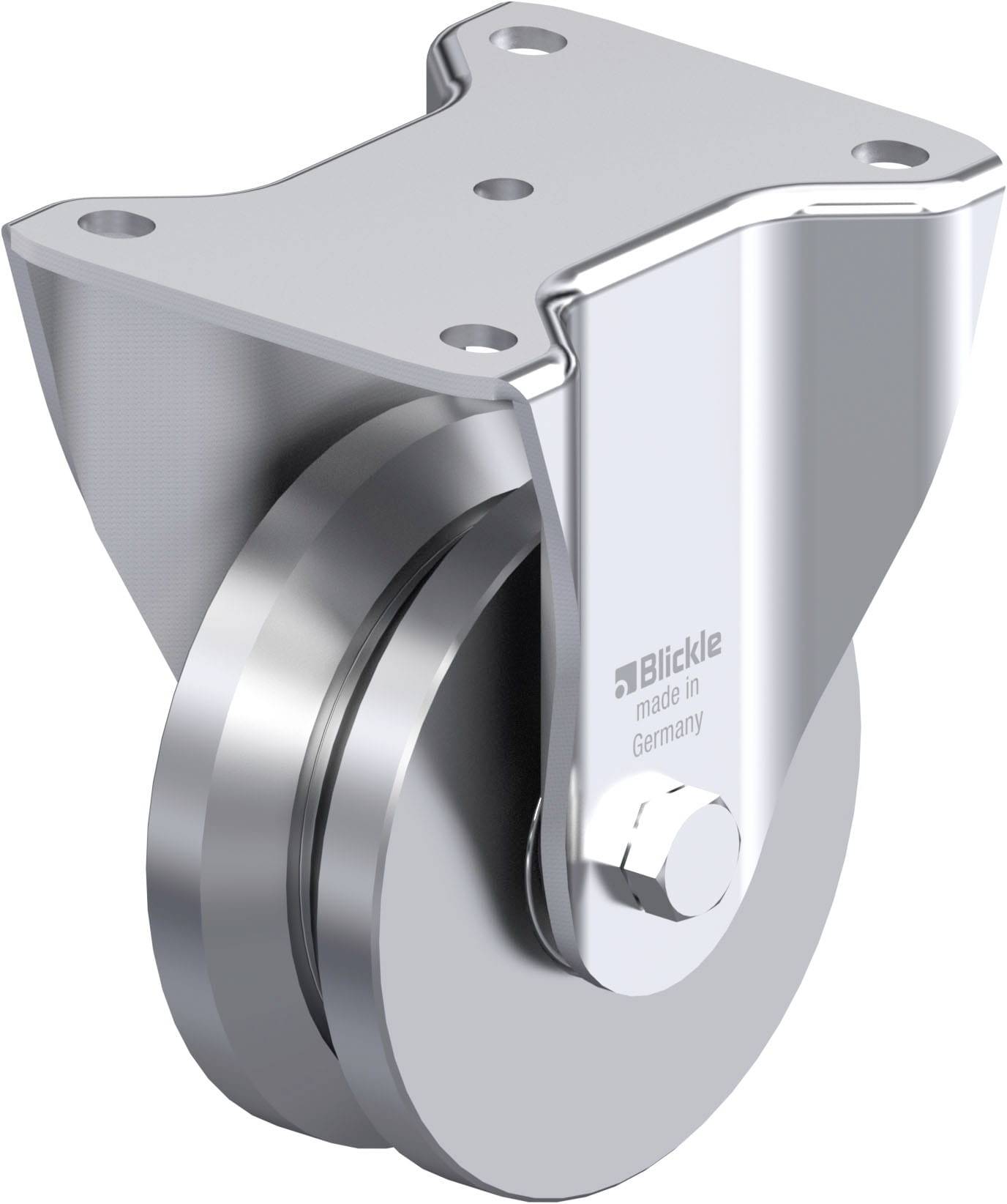 Blickle 301150 BH-DSPK 125K Stahlblech-Bockrolle Rad-Durchmesser: 125mm Tragfähigkeit (max.): 900kg 1St.