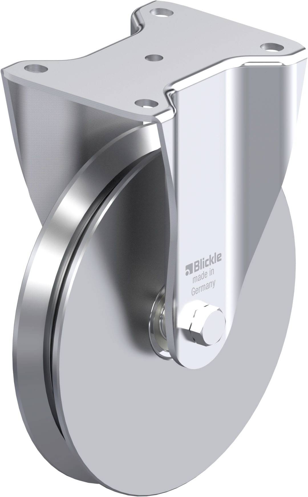 Blickle 868016 BH-DSPK 200K Stahlblech-Bockrolle Rad-Durchmesser: 200mm Tragfähigkeit (max.): 900kg 1St.