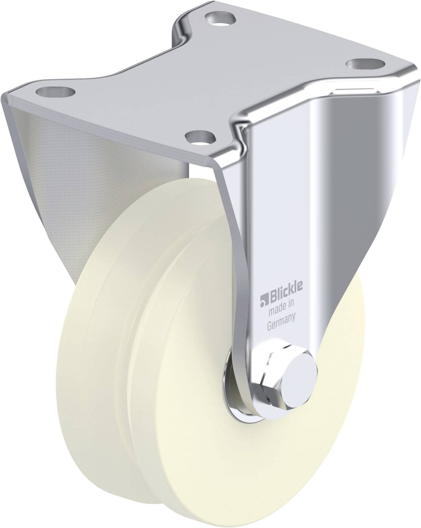 Blickle 867659 BH-DSPKGSPO 101K-1 Stahlblech-Bockrolle Rad-Durchmesser: 100mm Tragfähigkeit (max.): 400kg 1St.