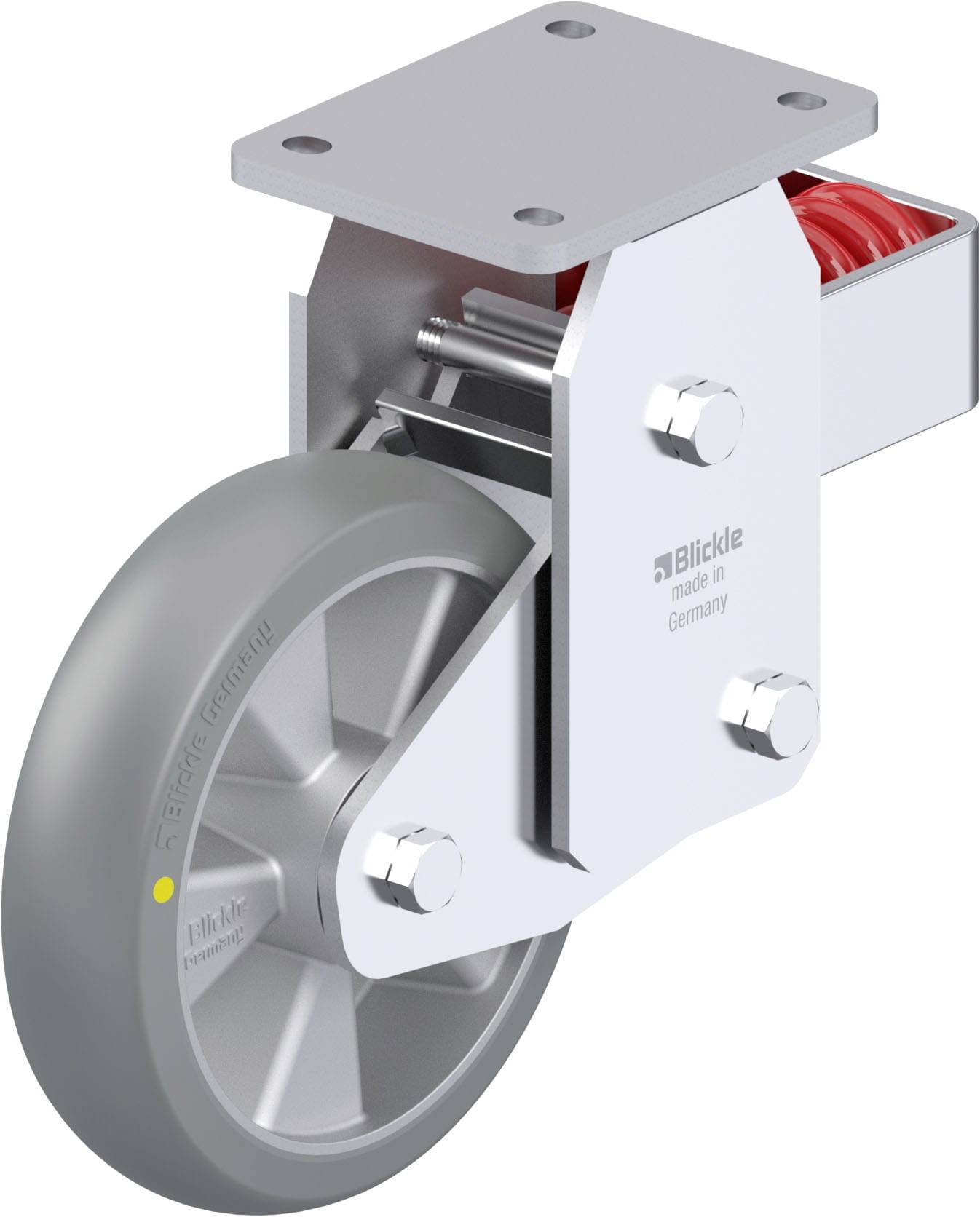 Blickle 937356 BHF-ALTH 200K-AS-CO Stahlblech-Bockrolle Rad-Durchmesser: 200mm Tragfähigkeit (max.): 800kg 1St.