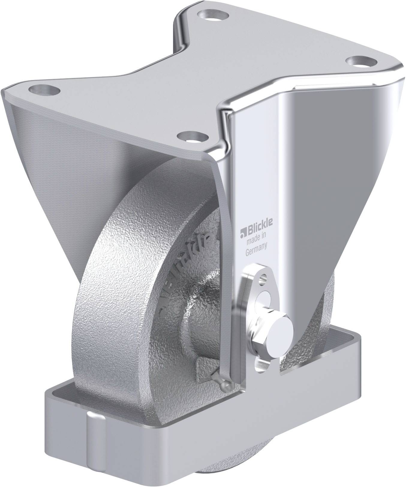 Blickle 913839 BH-G 125G-3-FS Stahlblech-Bockrolle Rad-Durchmesser: 125mm Tragfähigkeit (max.): 450kg 1St.