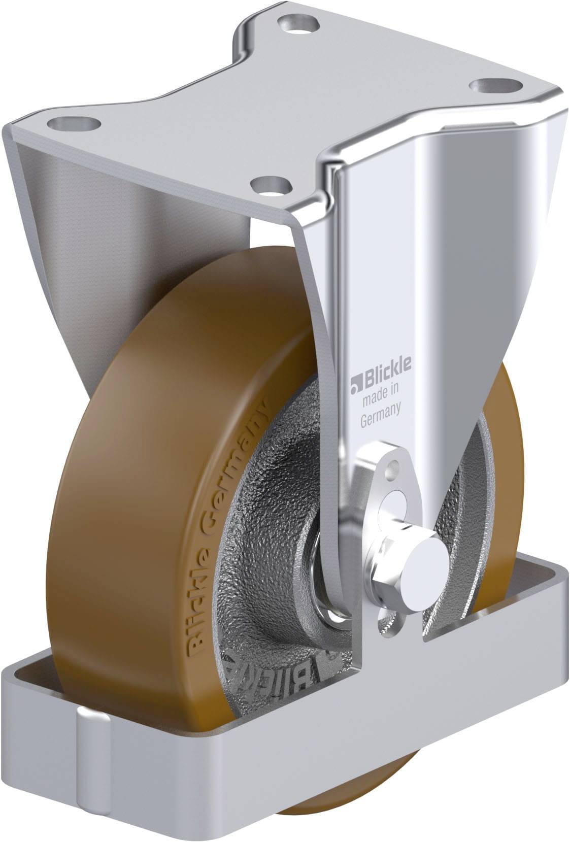 Blickle 939528 BH-GB 125K-1-FS Stahlblech-Bockrolle Rad-Durchmesser: 125mm Tragfähigkeit (max.): 550kg 1St.