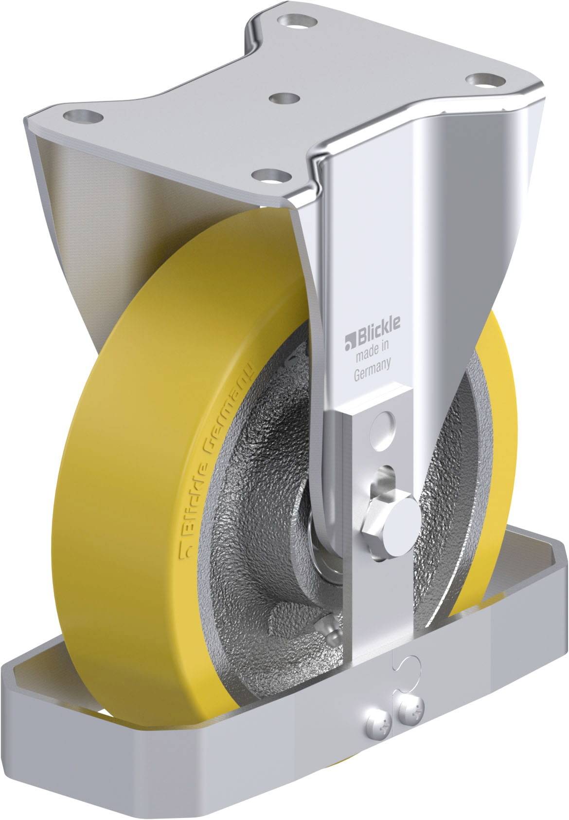 Blickle 939506 BH-GTH 175K-FS Stahlblech-Bockrolle Rad-Durchmesser: 175mm Tragfähigkeit (max.): 875kg 1St.