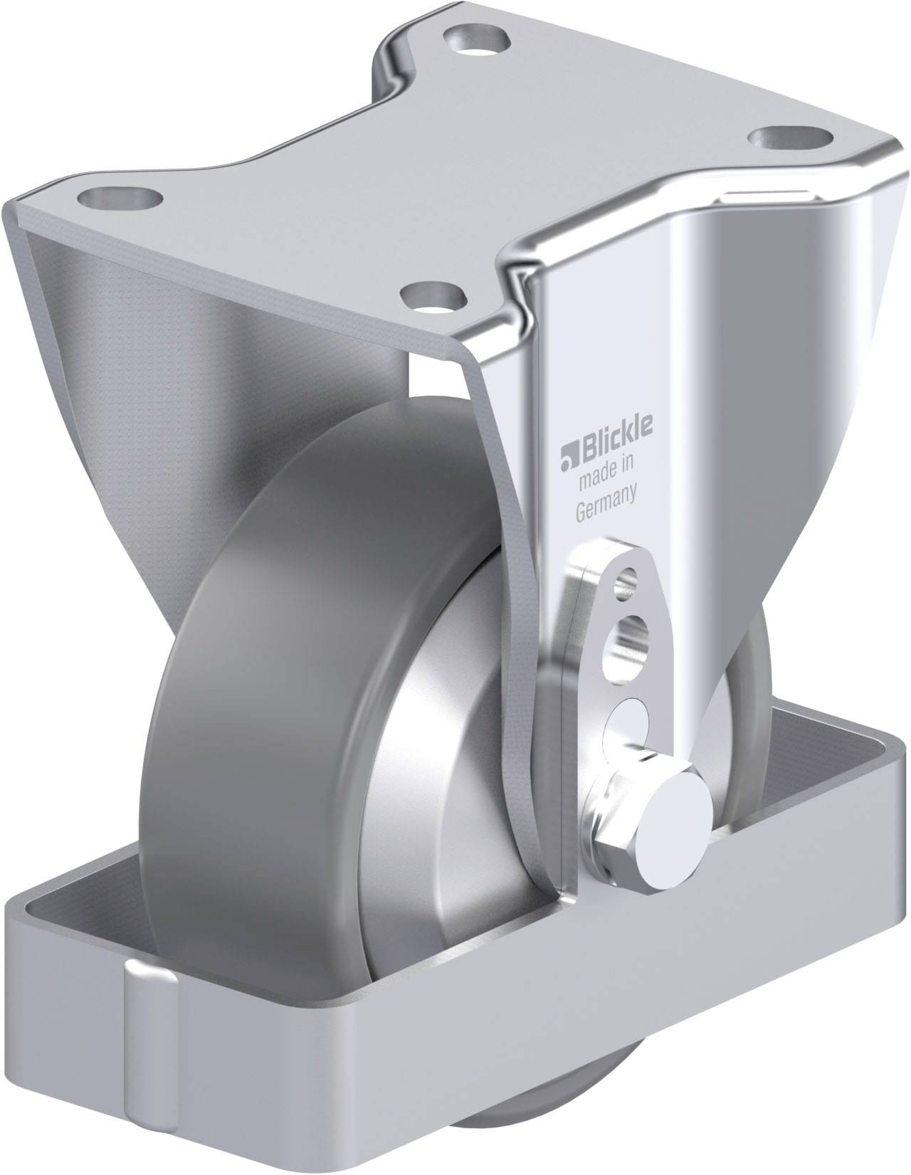 Blickle 946572 BH-PO 100KA-1-ELS-FA-FS Stahlblech-Bockrolle Rad-Durchmesser: 100mm Tragfähigkeit (max.): 280kg 1St.