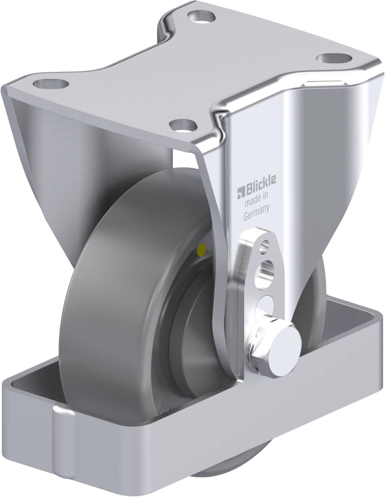 Blickle 939850 BH-PO 100KA-1-ELS-FS Stahlblech-Bockrolle Rad-Durchmesser: 100mm Tragfähigkeit (max.): 280kg 1St.