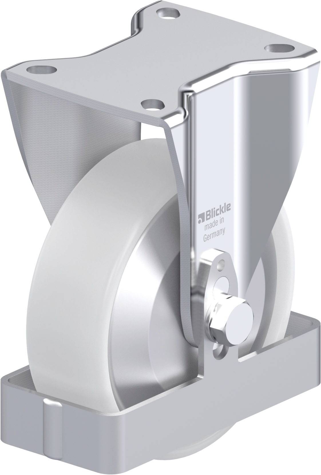 Blickle 939857 BH-PO 125G-1-FA-FS Stahlblech-Bockrolle Rad-Durchmesser: 125mm Tragfähigkeit (max.): 300kg 1St.