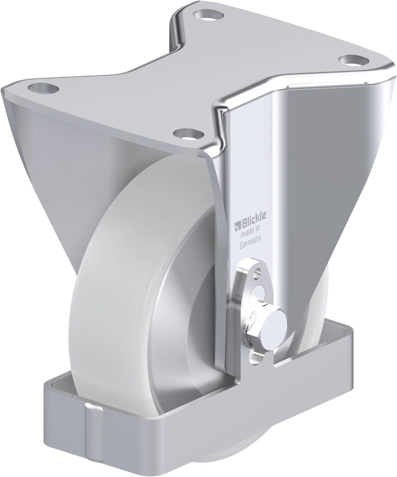 Blickle 939860 BH-PO 125G-3-FA-FS Stahlblech-Bockrolle Rad-Durchmesser: 125mm Tragfähigkeit (max.): 300kg 1St.