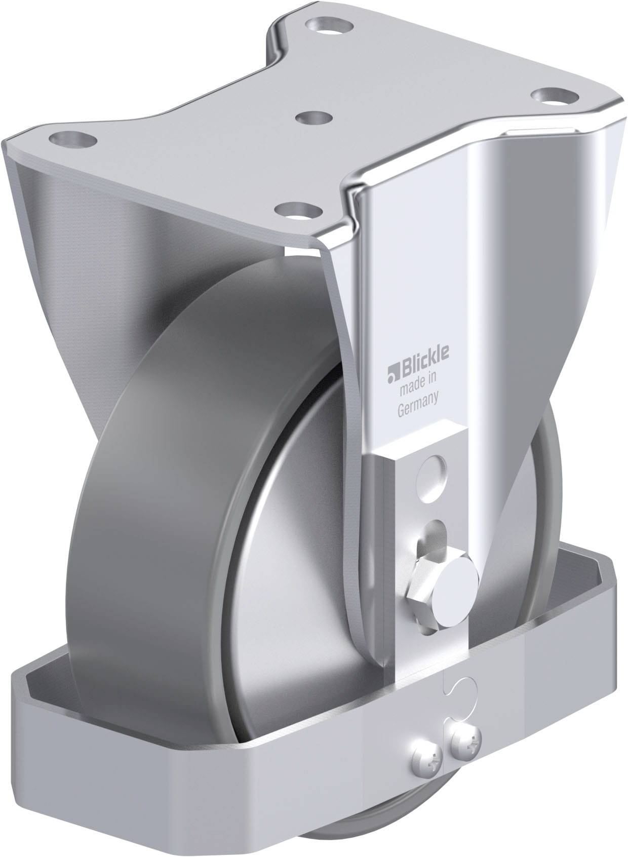 Blickle 946584 BH-PO 150G-ELS-FA-FS Stahlblech-Bockrolle Rad-Durchmesser: 150mm Tragfähigkeit (max.): 400kg 1St.