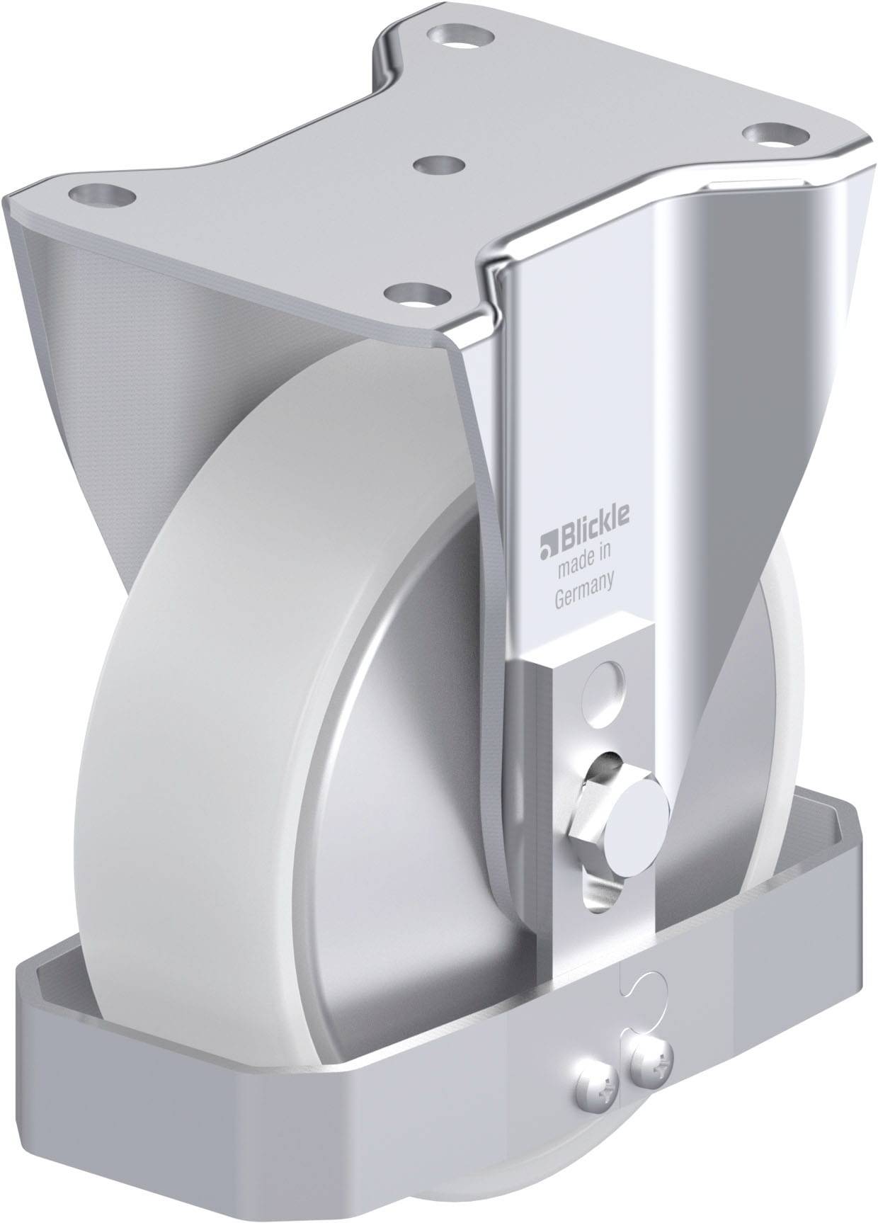 Blickle 939873 BH-PO 160K-FA-FS Stahlblech-Bockrolle Rad-Durchmesser: 160mm Tragfähigkeit (max.): 450kg 1St.