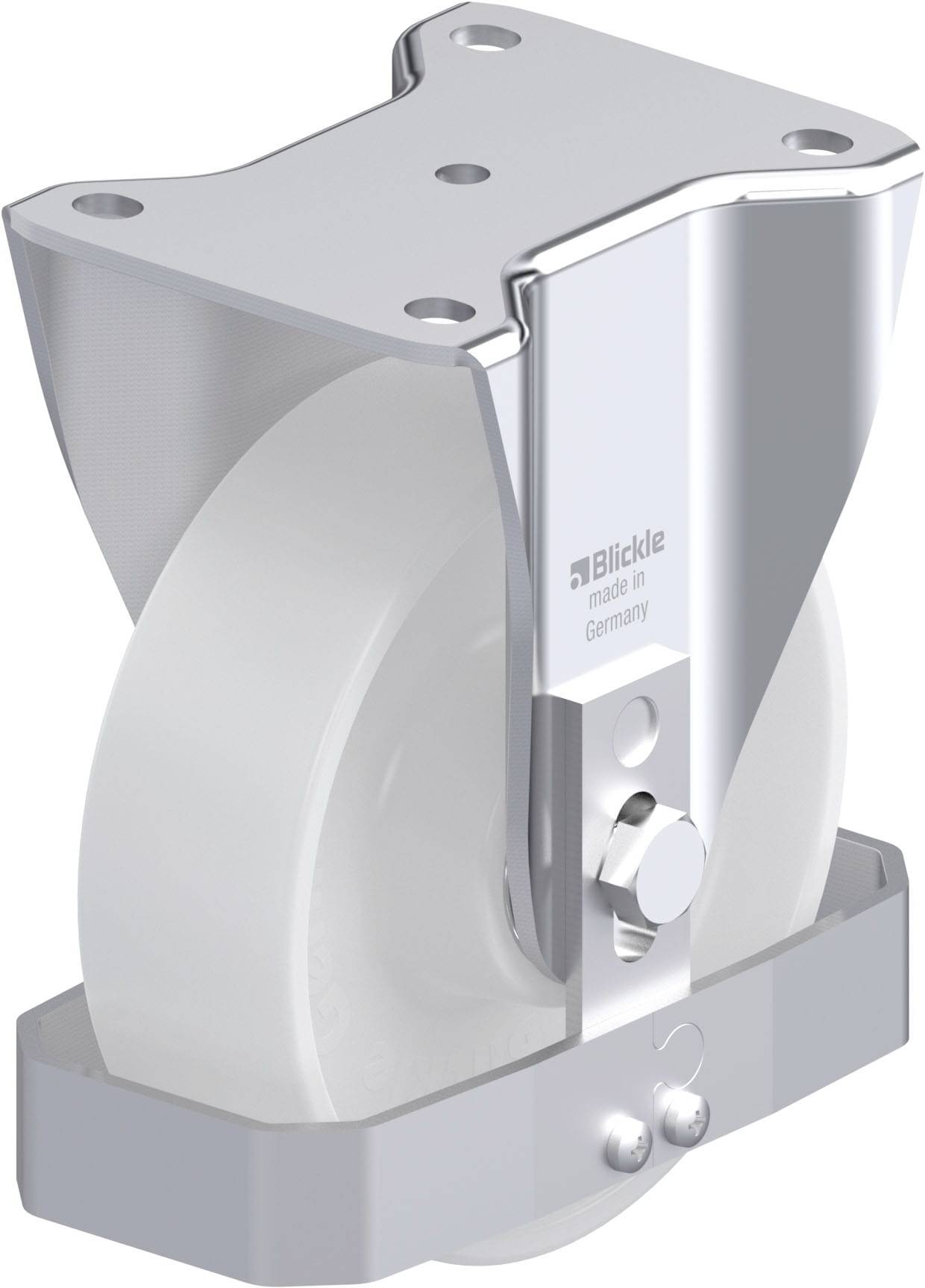 Blickle 742379 BH-PO 160K-FS Stahlblech-Bockrolle Rad-Durchmesser: 160mm Tragfähigkeit (max.): 450kg 1St.