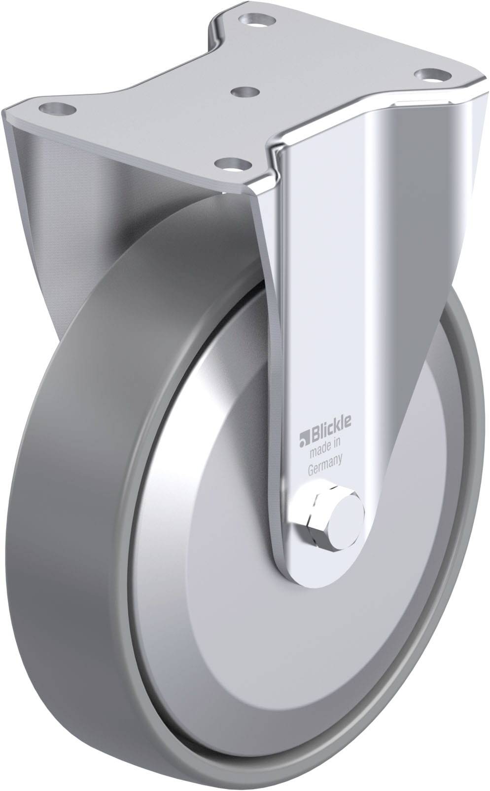 Blickle 946591 BH-PO 200G-ELS-FA Stahlblech-Bockrolle Rad-Durchmesser: 200mm Tragfähigkeit (max.): 600kg 1St.