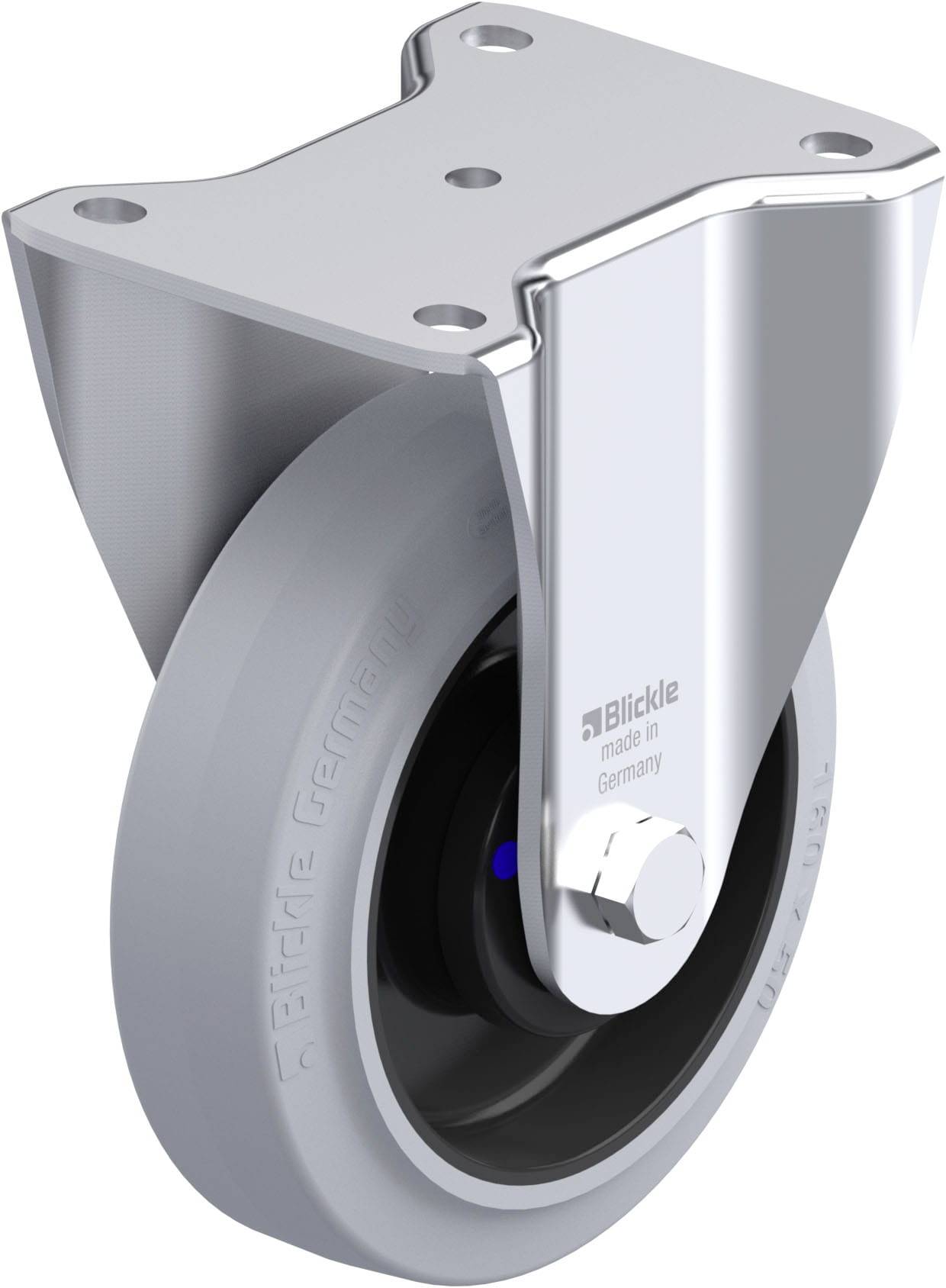 Blickle 259283 BH-POEV 160XKA-SG Stahlblech-Bockrolle Rad-Durchmesser: 160mm Tragfähigkeit (max.): 400kg 1St.