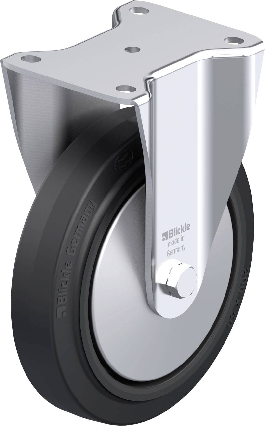 Blickle 851450 BH-POEV 200KAD-FA Stahlblech-Bockrolle Rad-Durchmesser: 200mm Tragfähigkeit (max.): 500kg 1St.
