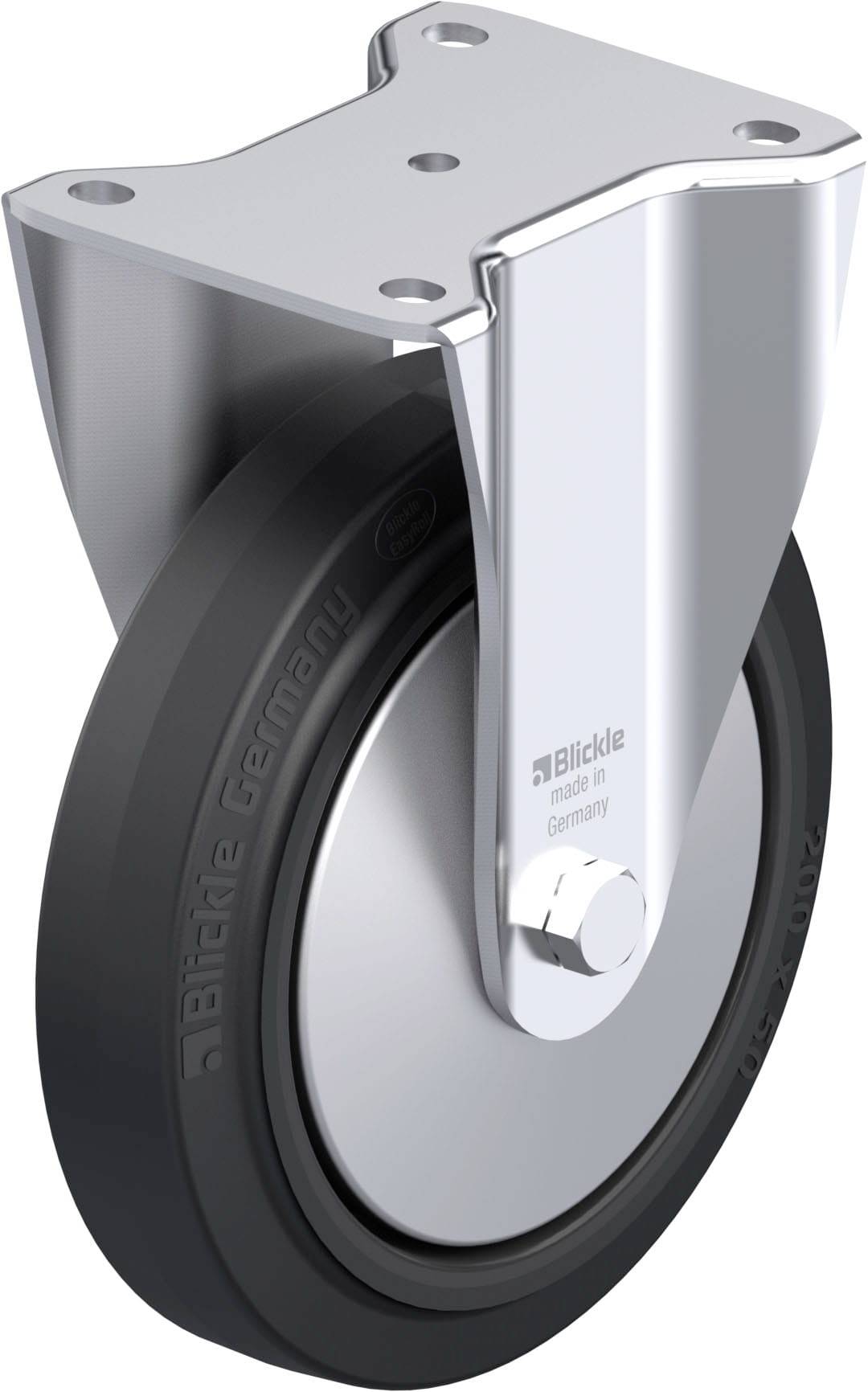 Blickle 851447 BH-POEV 200XR-FA Stahlblech-Bockrolle Rad-Durchmesser: 200mm Tragfähigkeit (max.): 500kg 1St.