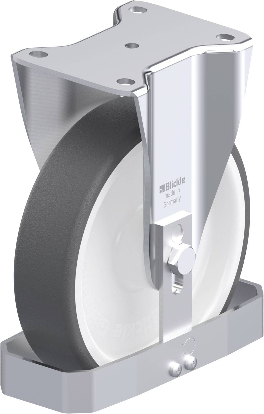 Blickle 939064 BH-POTH 200R-FS Stahlblech-Bockrolle Rad-Durchmesser: 200mm Tragfähigkeit (max.): 600kg 1St.