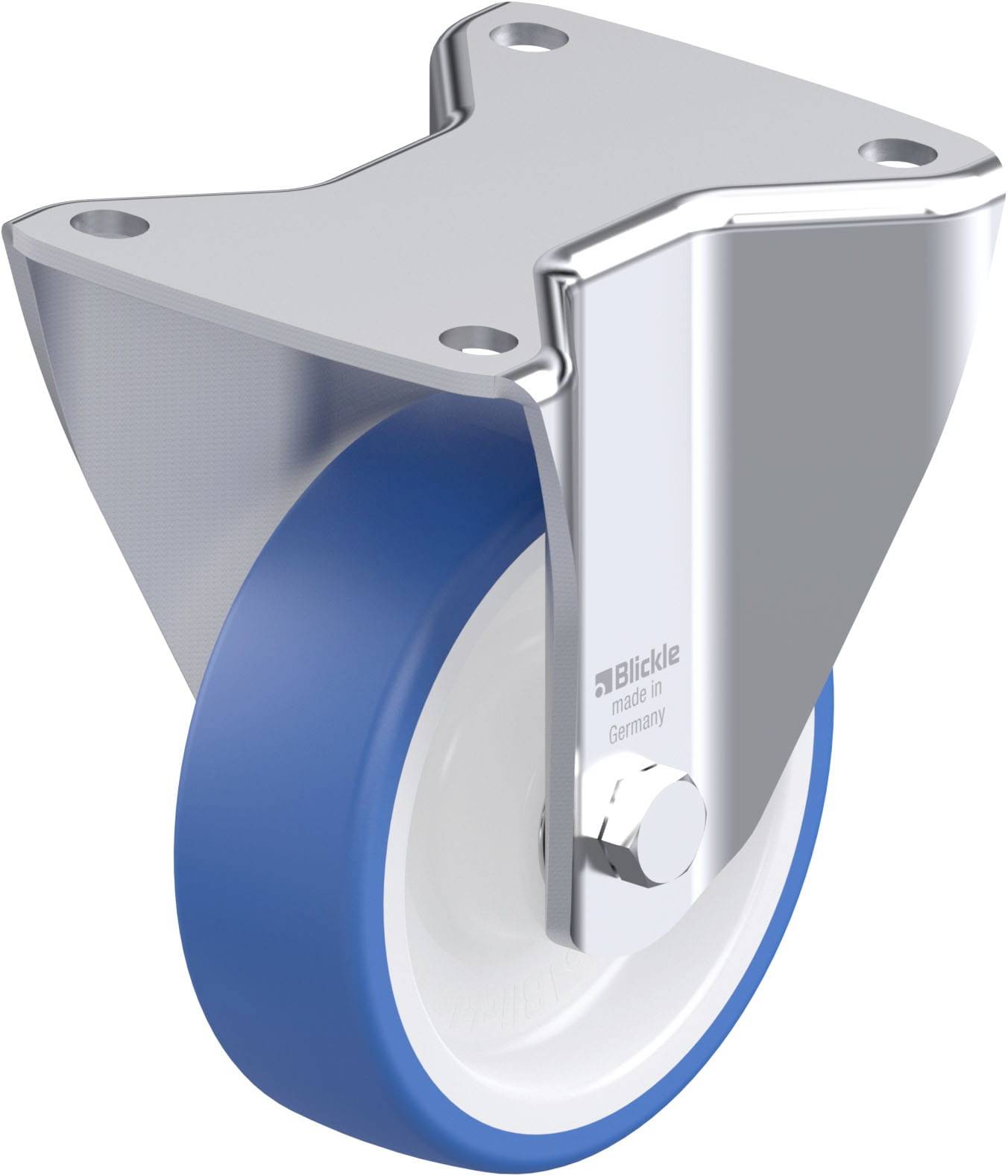 Blickle 938068 BH-POTHS 125K-3 Stahlblech-Bockrolle Rad-Durchmesser: 125mm Tragfähigkeit (max.): 275kg 1St.