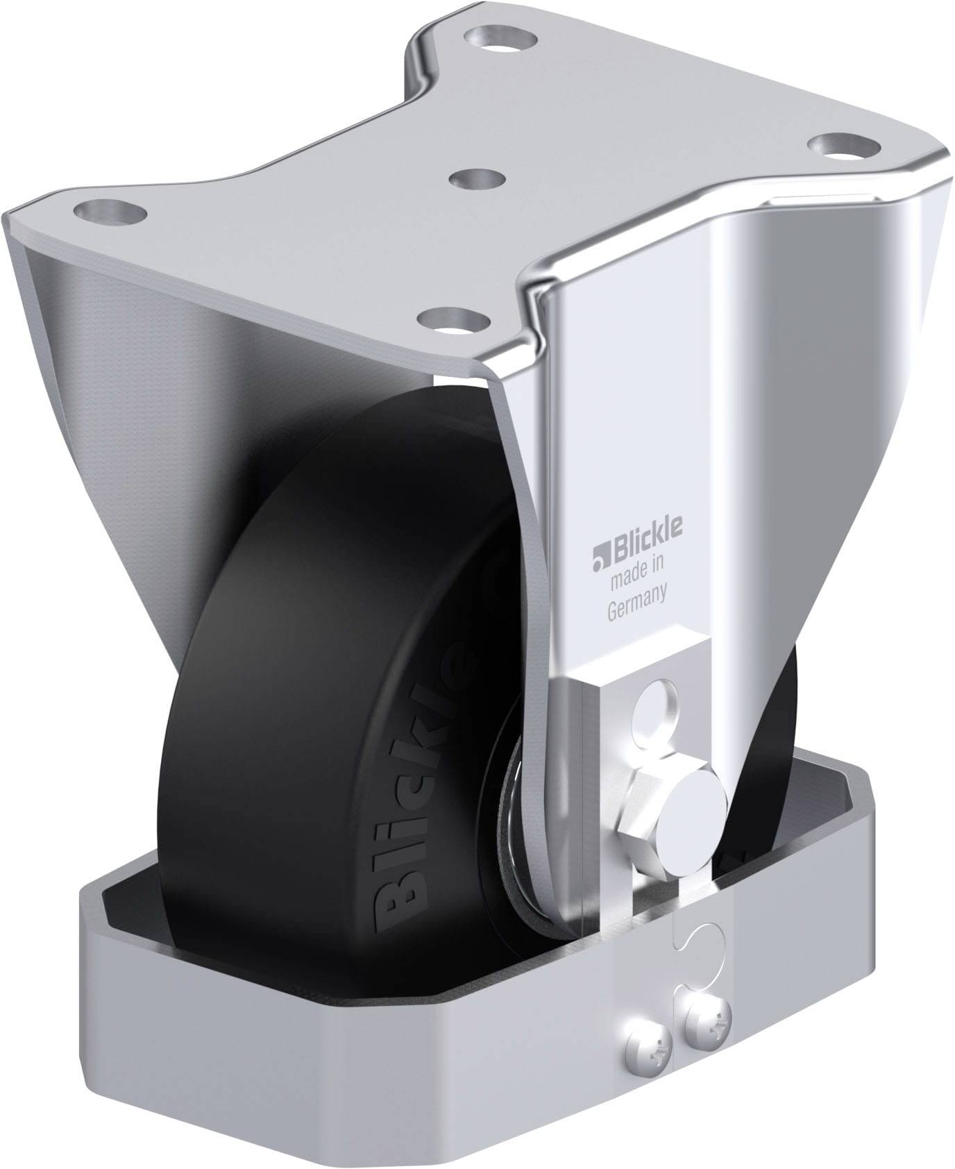 Blickle 921197 BH-SE 125K-FS Stahlblech-Bockrolle Rad-Durchmesser: 125mm Tragfähigkeit (max.): 320kg 1St.