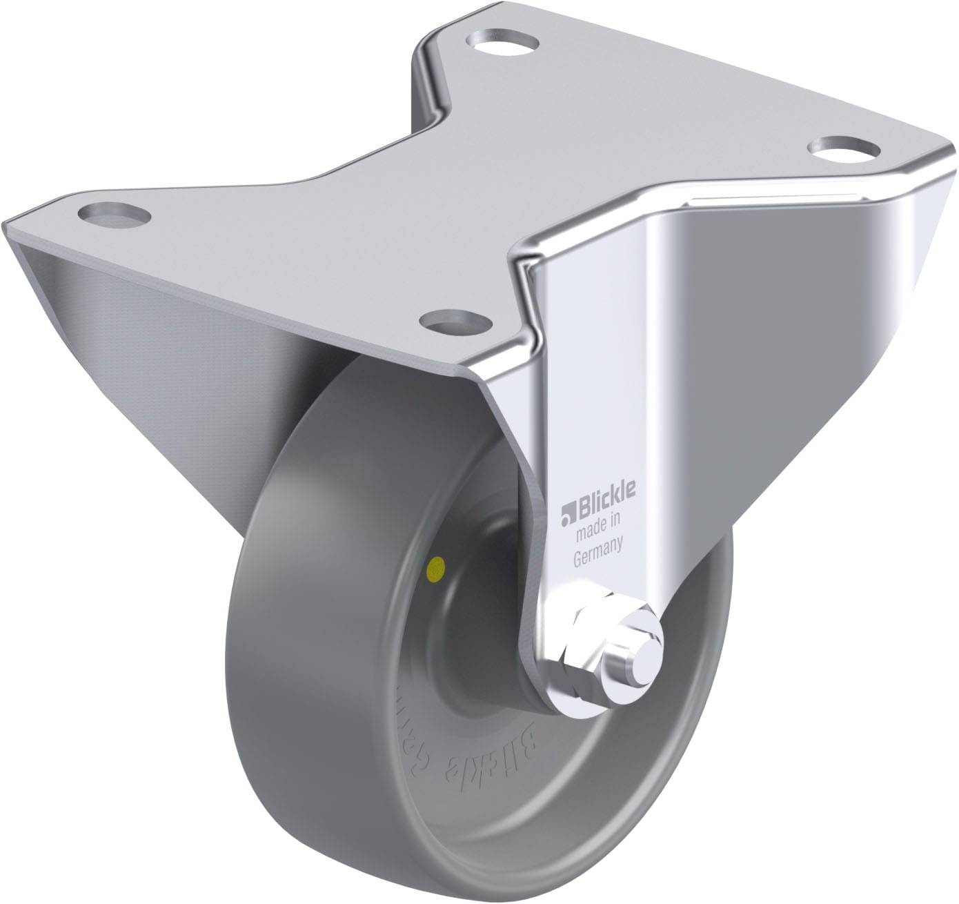 Blickle 872643 BK-PO 100G-3-ELS Stahlblech-Bockrolle Rad-Durchmesser: 100mm Tragfähigkeit (max.): 280kg 1St.