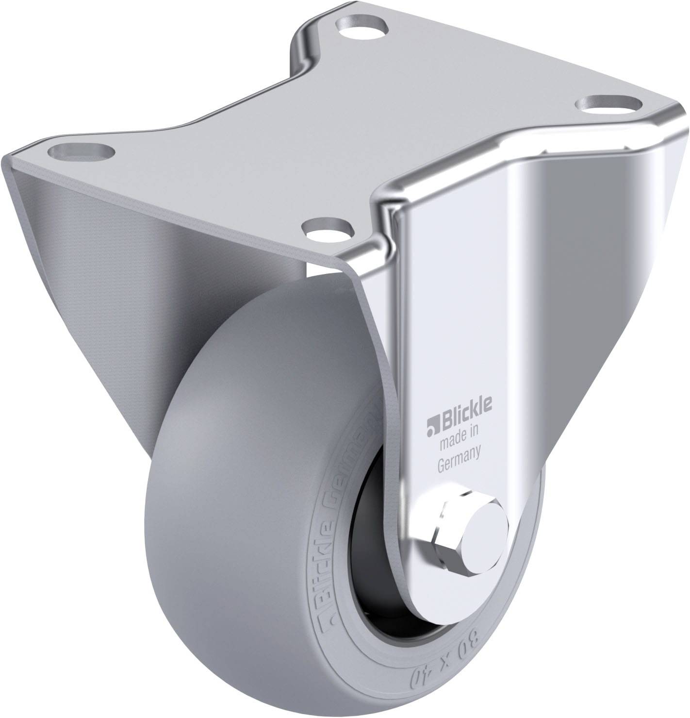 Blickle 946455 BK-POES 80KF-SG Stahlblech-Bockrolle Rad-Durchmesser: 80mm Tragfähigkeit (max.): 110kg 1St.