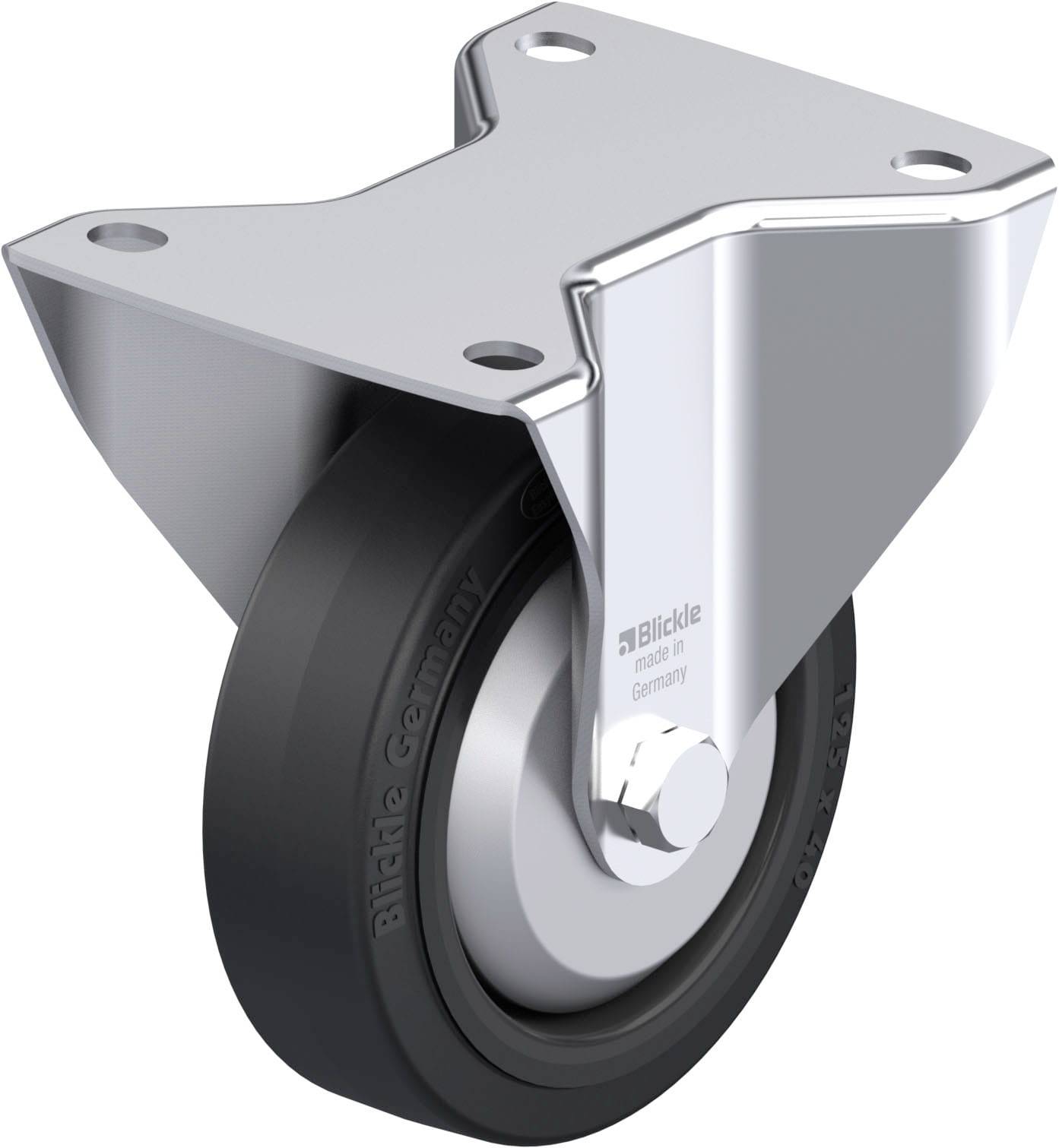 Blickle 851416 BK-POEV 125XR-3-FA Stahlblech-Bockrolle Rad-Durchmesser: 125mm Tragfähigkeit (max.): 250kg 1St.