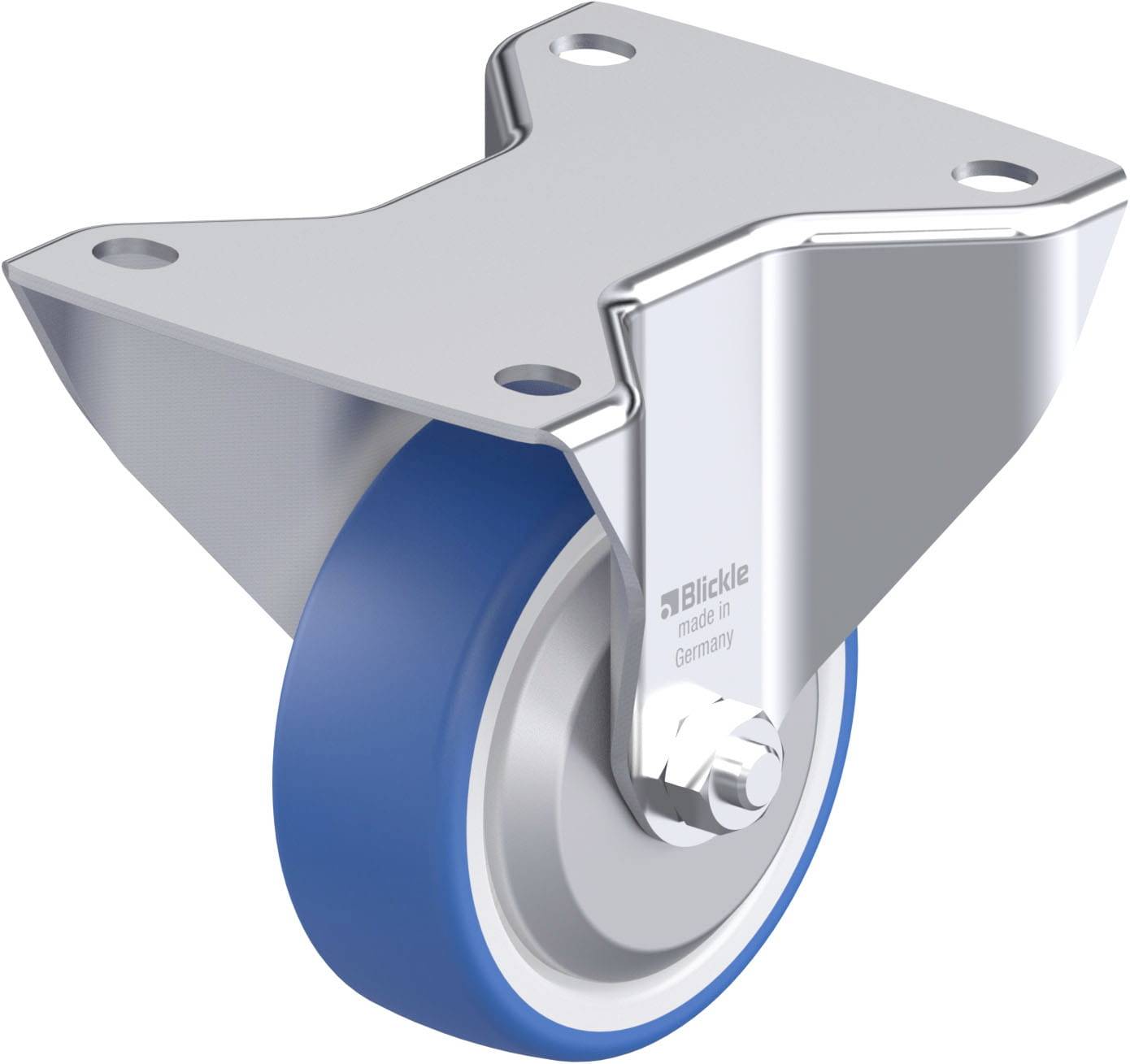 Blickle 947874 BK-POTHS 100XR-3-FA Stahlblech-Bockrolle Rad-Durchmesser: 100mm Tragfähigkeit (max.): 200kg 1St.