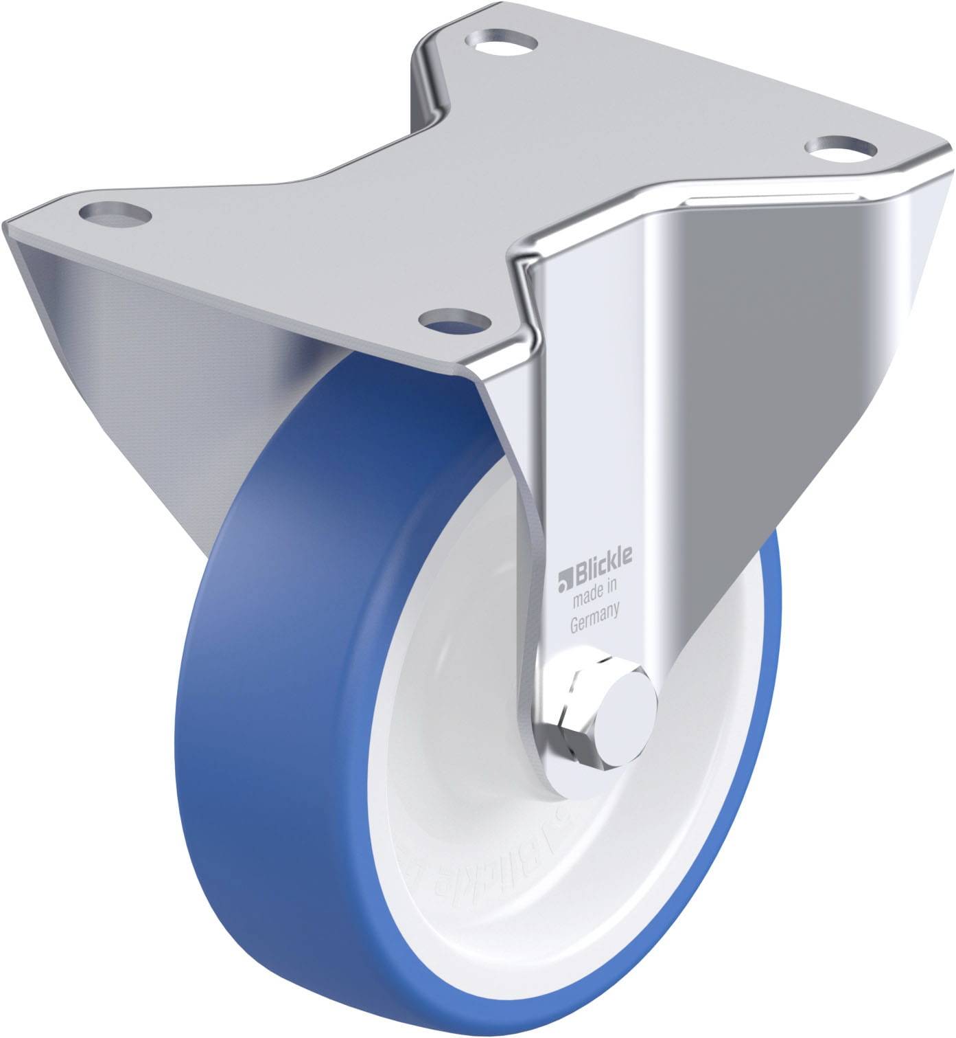 Blickle 936314 BK-POTHS 125R-3 Stahlblech-Bockrolle Rad-Durchmesser: 125mm Tragfähigkeit (max.): 275kg 1St.