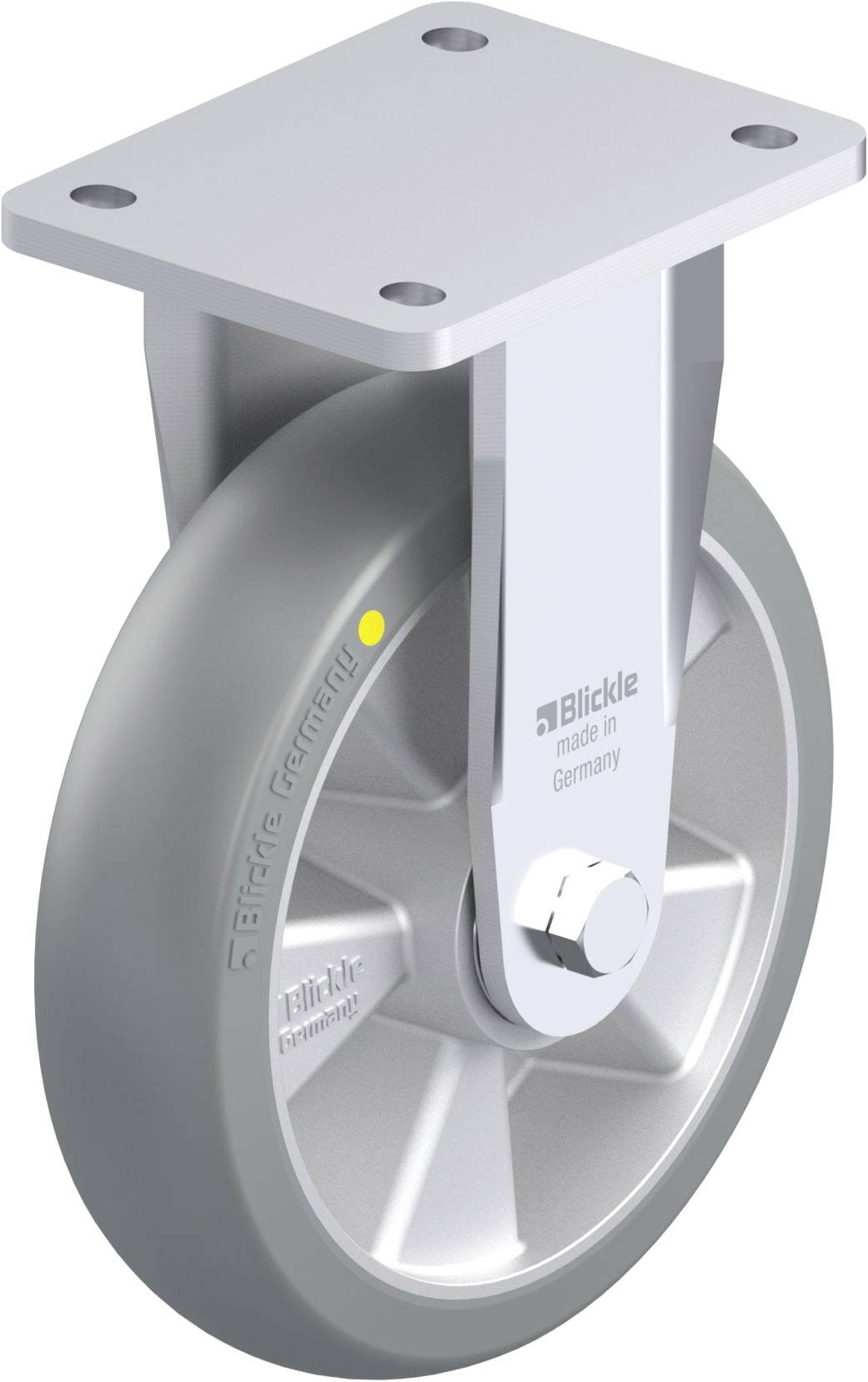 Blickle 936738 BO-ALTH 200K-AS-CO Schwerlast-Bockrolle Rad-Durchmesser: 200mm Tragfähigkeit (max.): 800kg 1St.