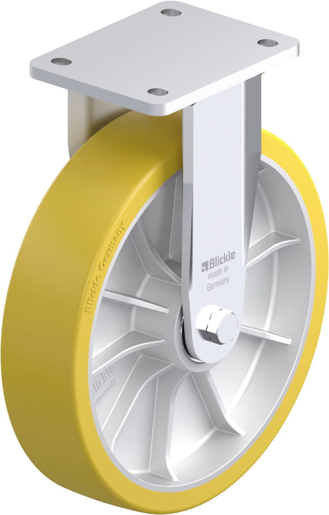 Blickle 936743 BO-ALTH 252K Schwerlast-Bockrolle Rad-Durchmesser: 250mm Tragfähigkeit (max.): 1200kg 1St.