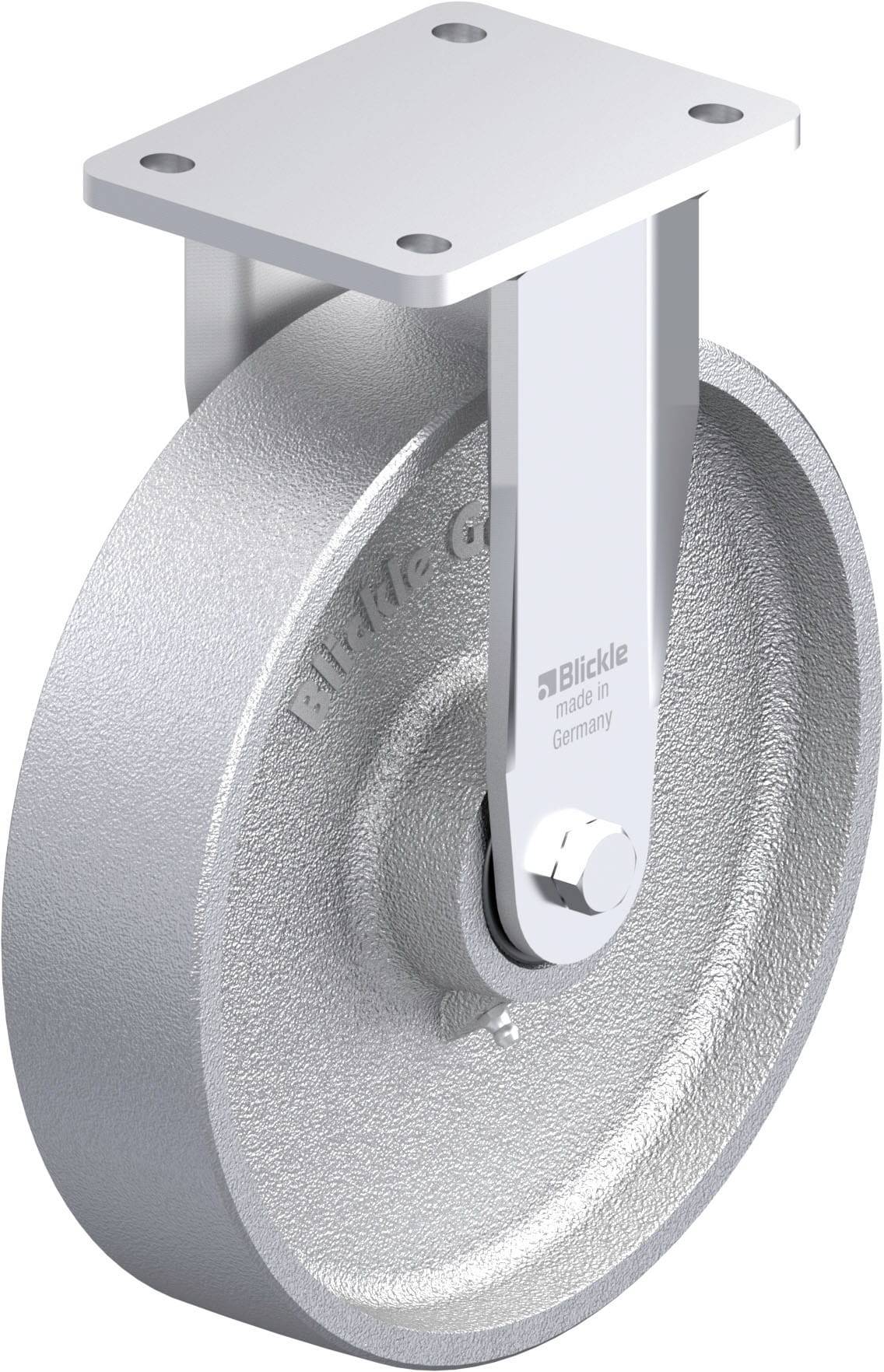 Blickle 903551 BO-G 250IK Schwerlast-Bockrolle Rad-Durchmesser: 250mm Tragfähigkeit (max.): 1250kg 1St.