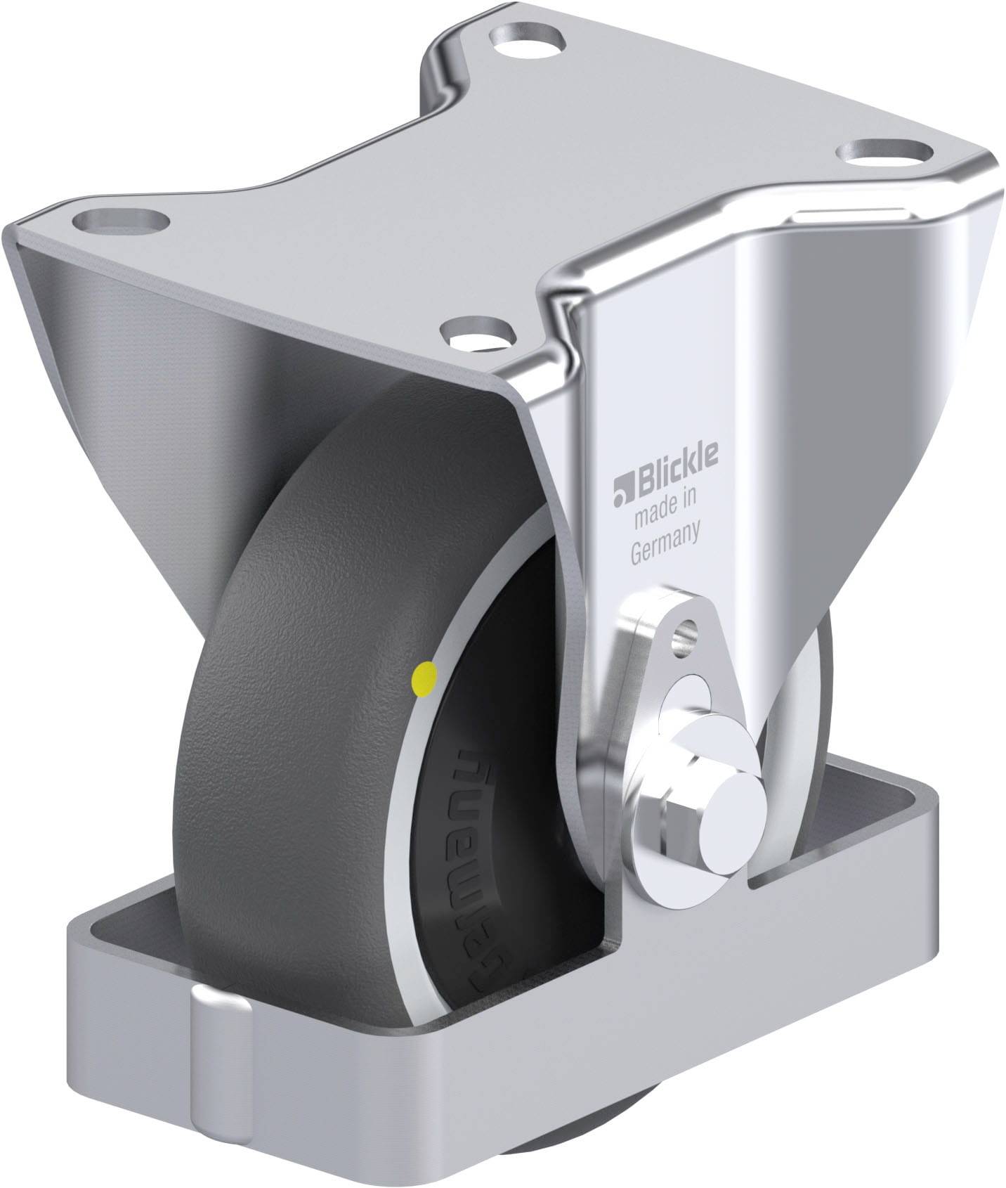 Blickle 931099 B-PATH 100KF-ELS-FS Stahlblech-Bockrolle Rad-Durchmesser: 100mm Tragfähigkeit (max.): 130kg 1St.