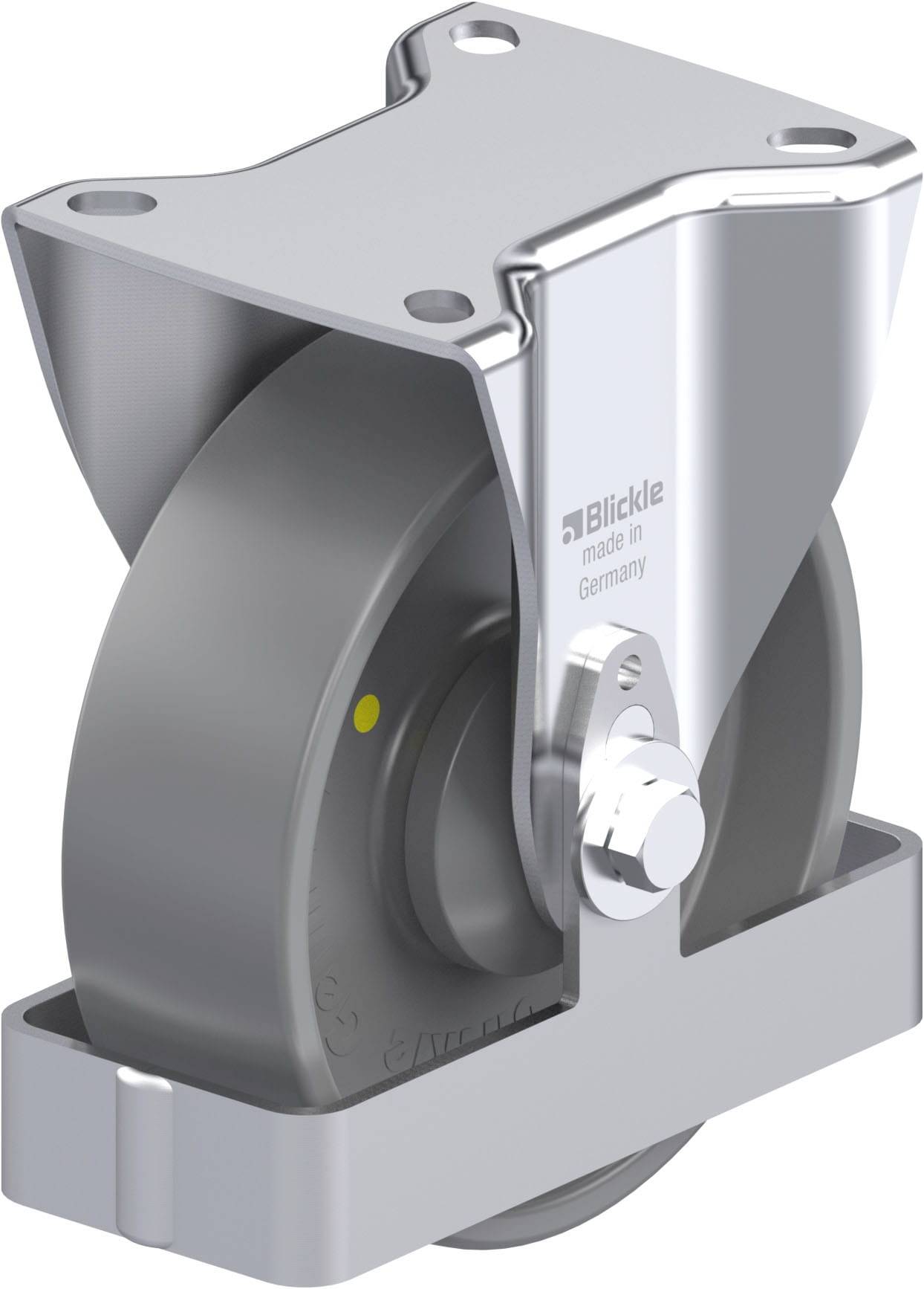 Blickle 939656 B-PO 125KA-ELS-FS Stahlblech-Bockrolle Rad-Durchmesser: 125mm Tragfähigkeit (max.): 250kg 1St.