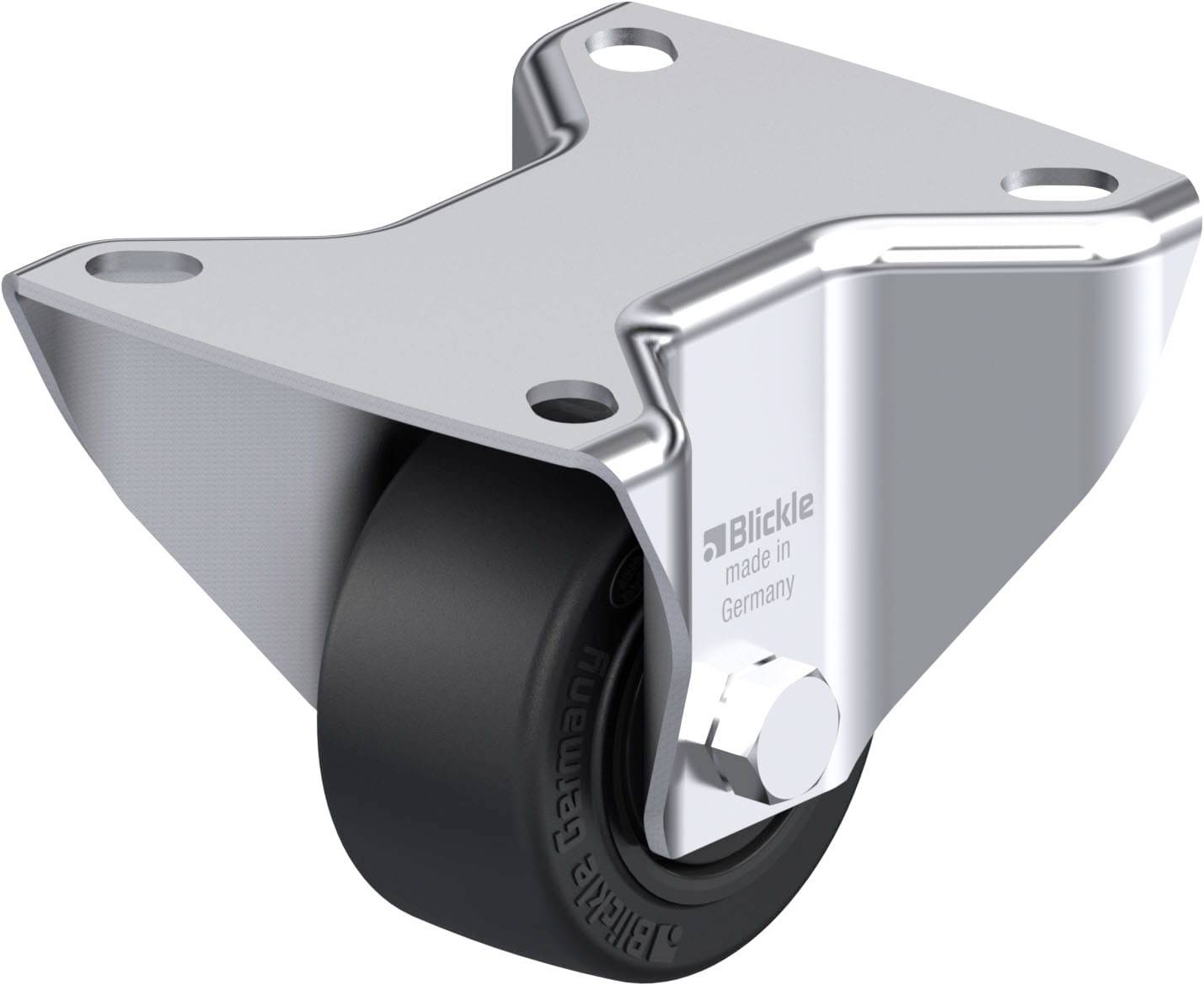 Blickle 941838 B-POEV 60KF Stahlblech-Bockrolle Rad-Durchmesser: 60mm Tragfähigkeit (max.): 120kg 1St.