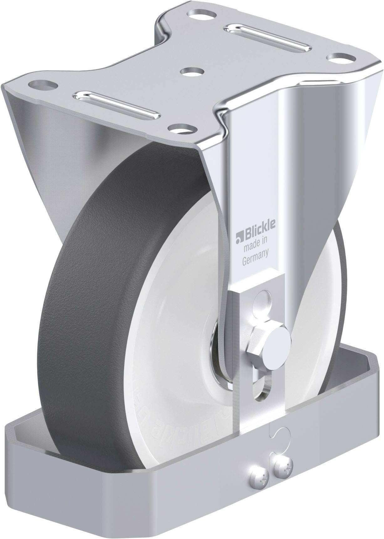 Blickle 760276 B-POTH 160K-FS Stahlblech-Bockrolle Rad-Durchmesser: 160mm Tragfähigkeit (max.): 400kg 1St.