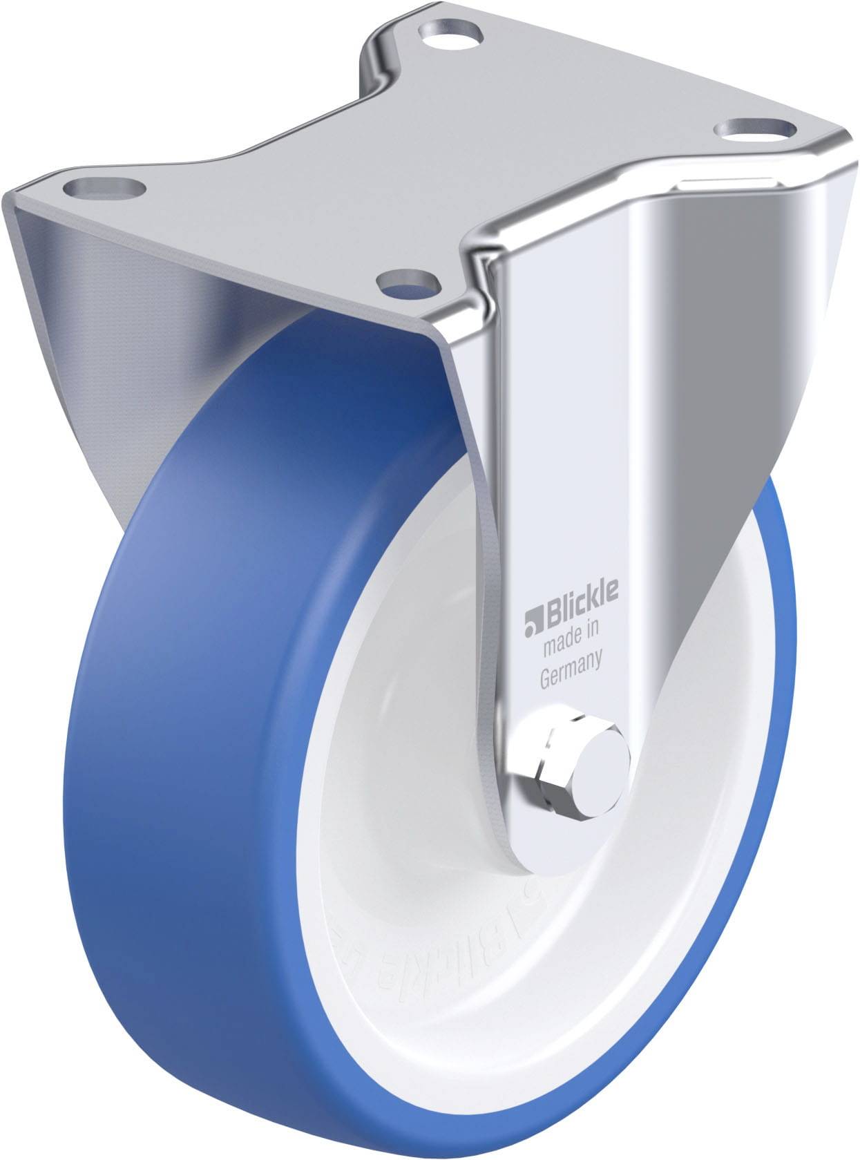 Blickle 947899 B-POTHS 125XR Stahlblech-Bockrolle Rad-Durchmesser: 125mm Tragfähigkeit (max.): 250kg 1St.