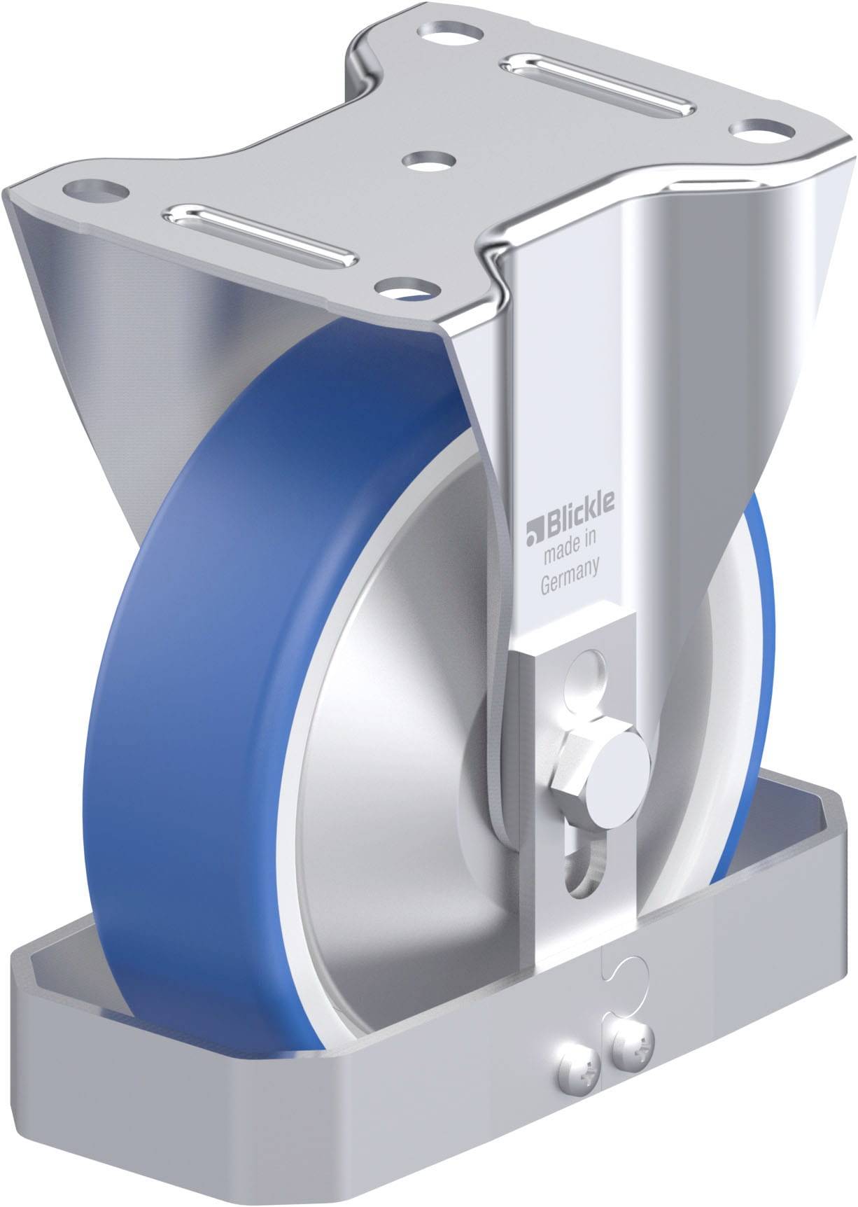 Blickle 938788 B-POTHS 160K-FA-FS Stahlblech-Bockrolle Rad-Durchmesser: 160mm Tragfähigkeit (max.): 400kg 1St.