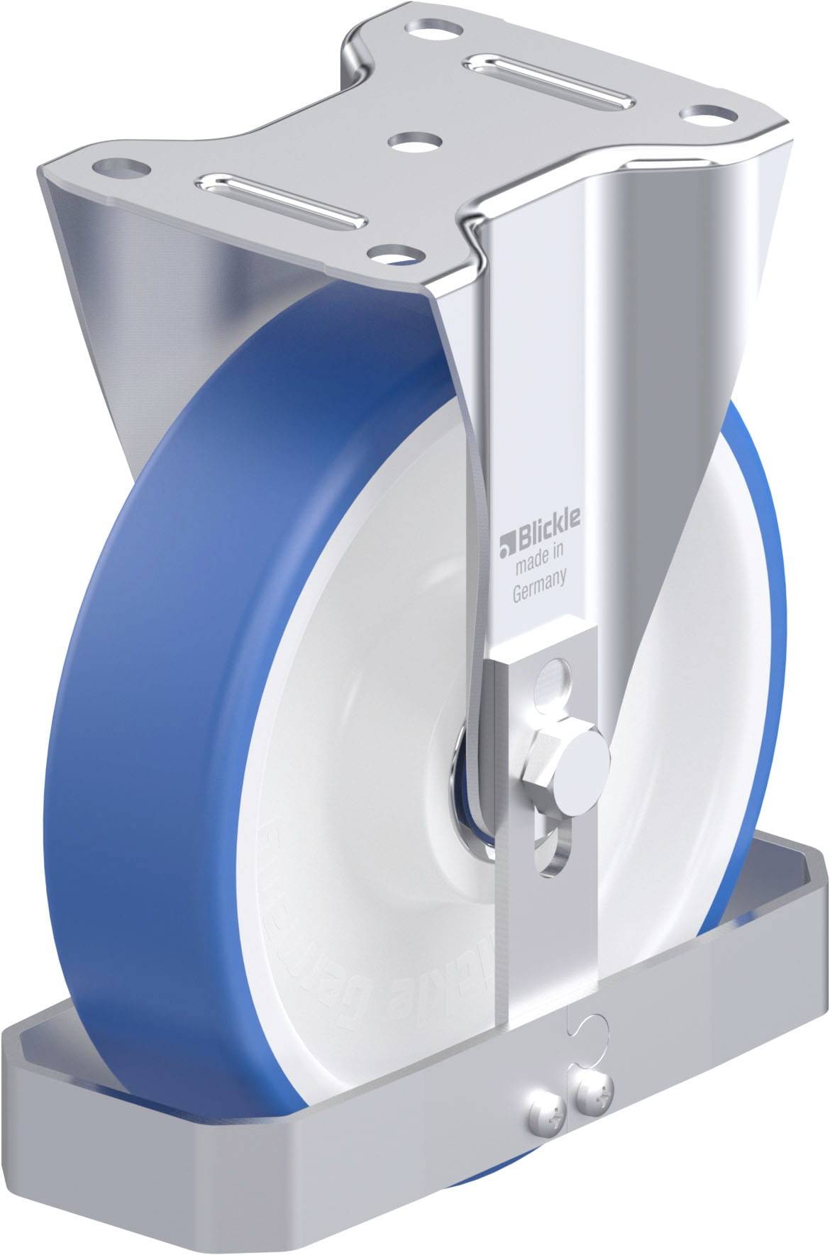 Blickle 947914 B-POTHS 200XK-FS Stahlblech-Bockrolle Rad-Durchmesser: 200mm Tragfähigkeit (max.): 400kg 1St.